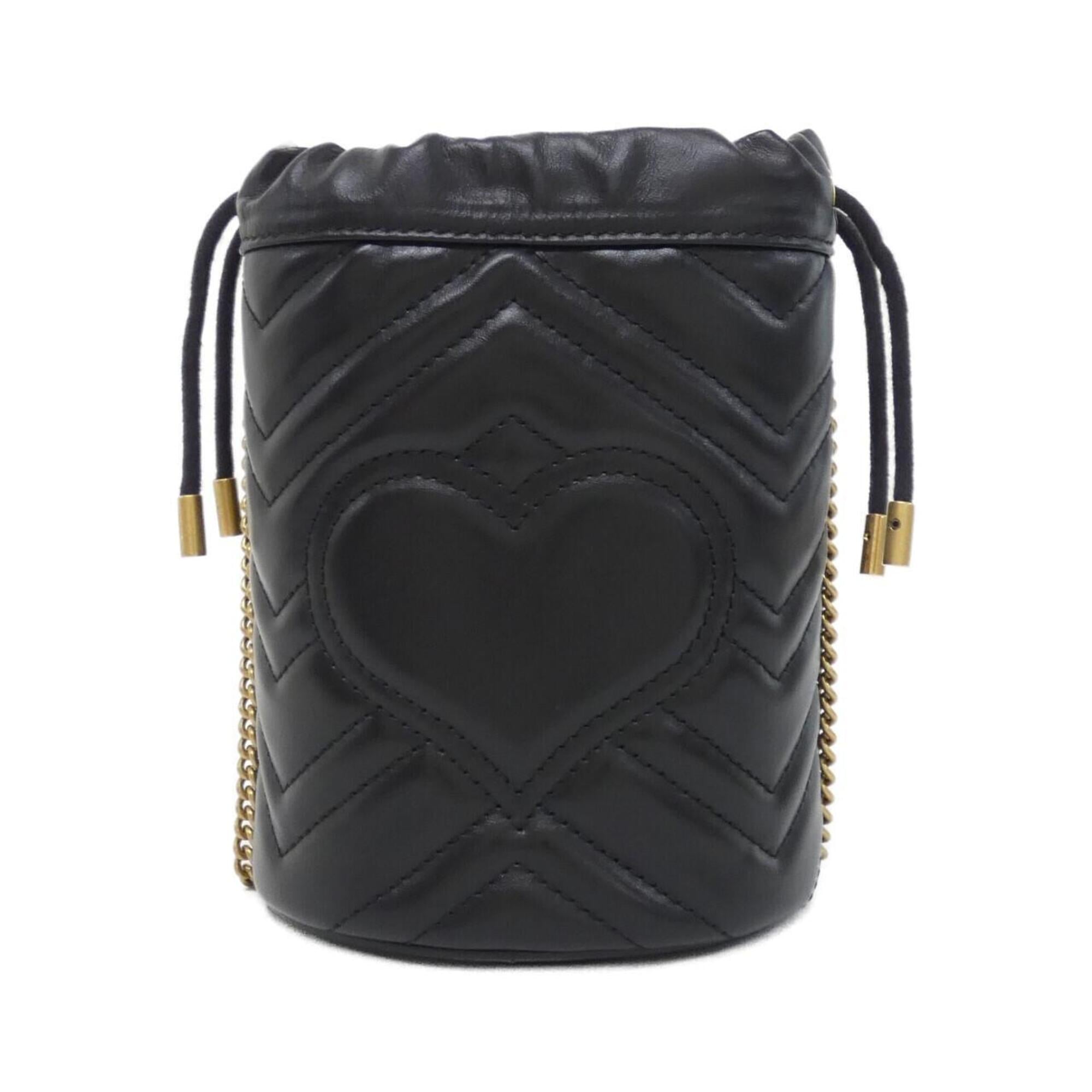 Gucci Black Quilting Leather Shoulder Bag (Pre-Owned)