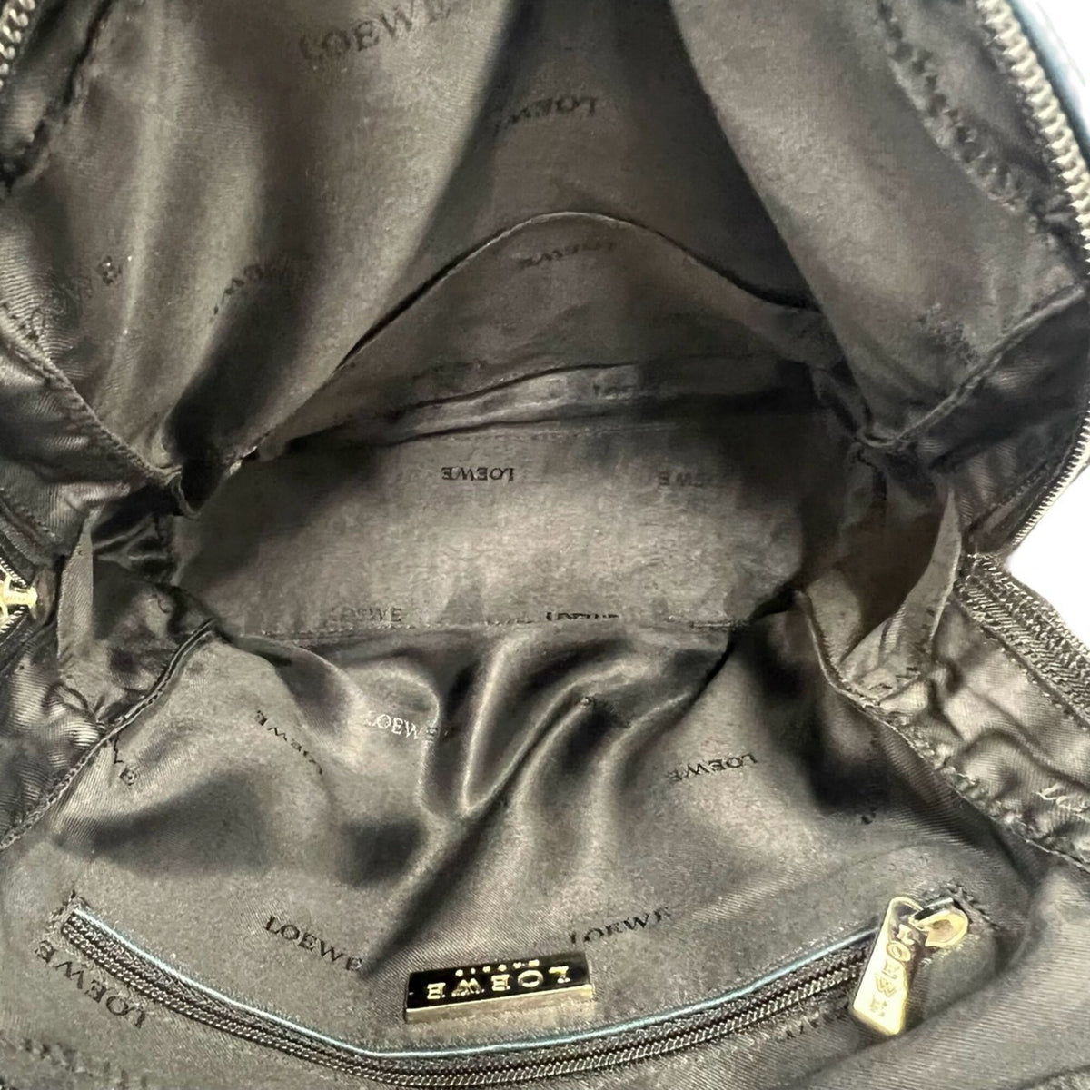 Loewe Black Blue Leather Pochette Shoulder Bag (Pre-Owned)