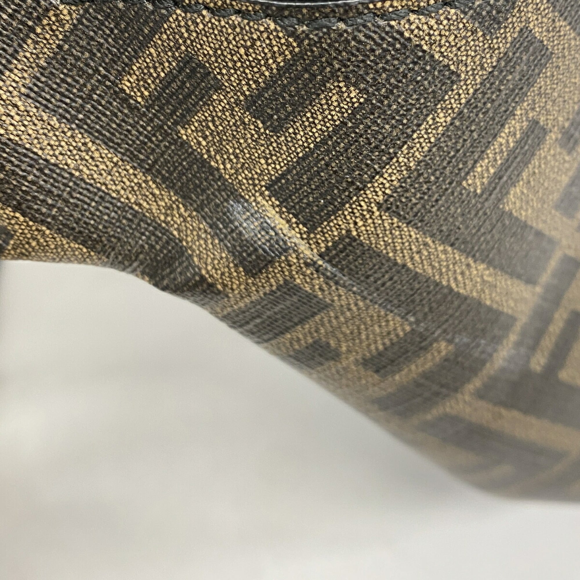 Fendi Brown Pvc Leather Fanny Pack (Pre-Owned)