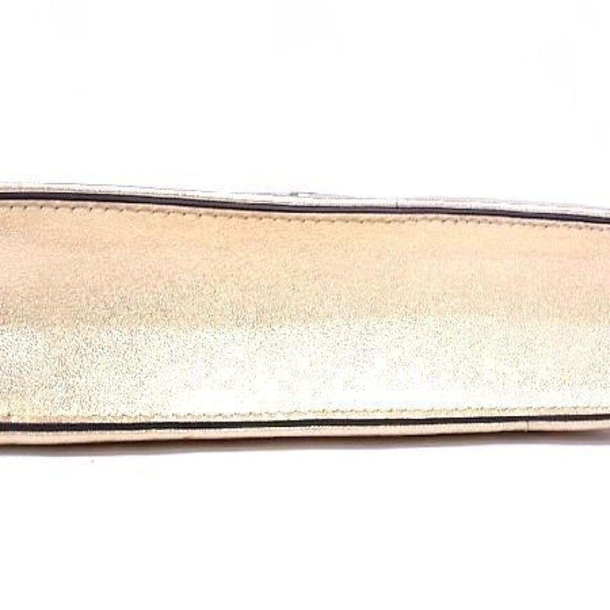 Jimmy Choo Gold Leather Shoulder Bag (Pre-Owned)