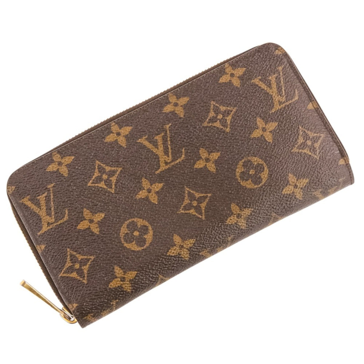 Louis Vuitton Monogram Brown Fuchsia Pink Monogram Long Wallet (Bi-Fold) (Pre-Owned)