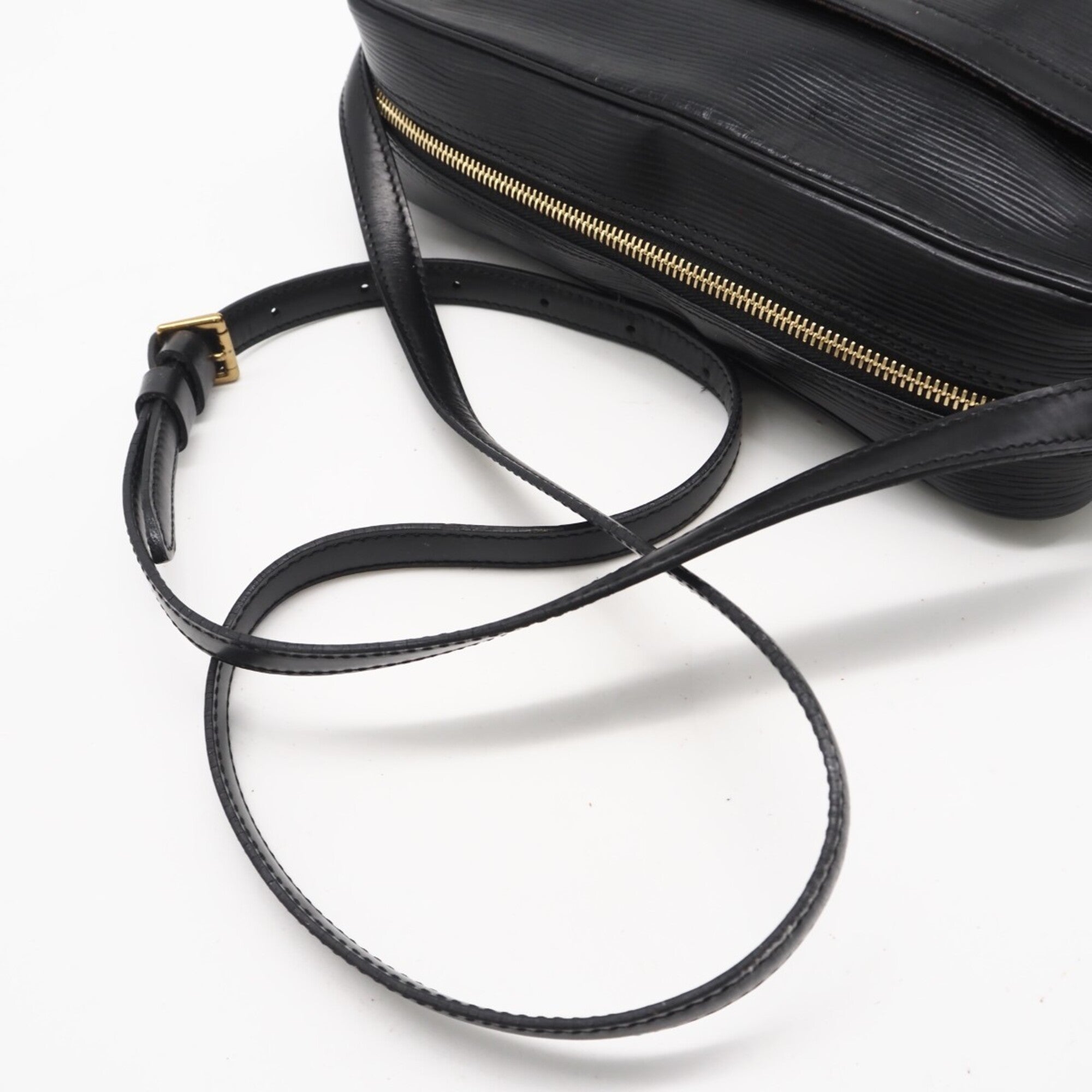 Louis Vuitton Black Noir Leather Shoulder Bag (Pre-Owned)