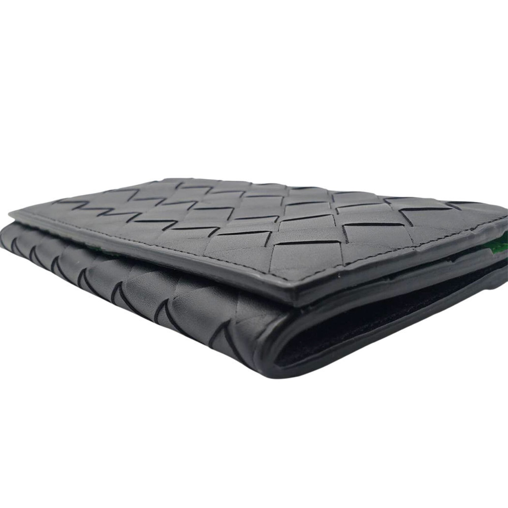 Bottega Veneta Black Green Leather (Pre-Owned)