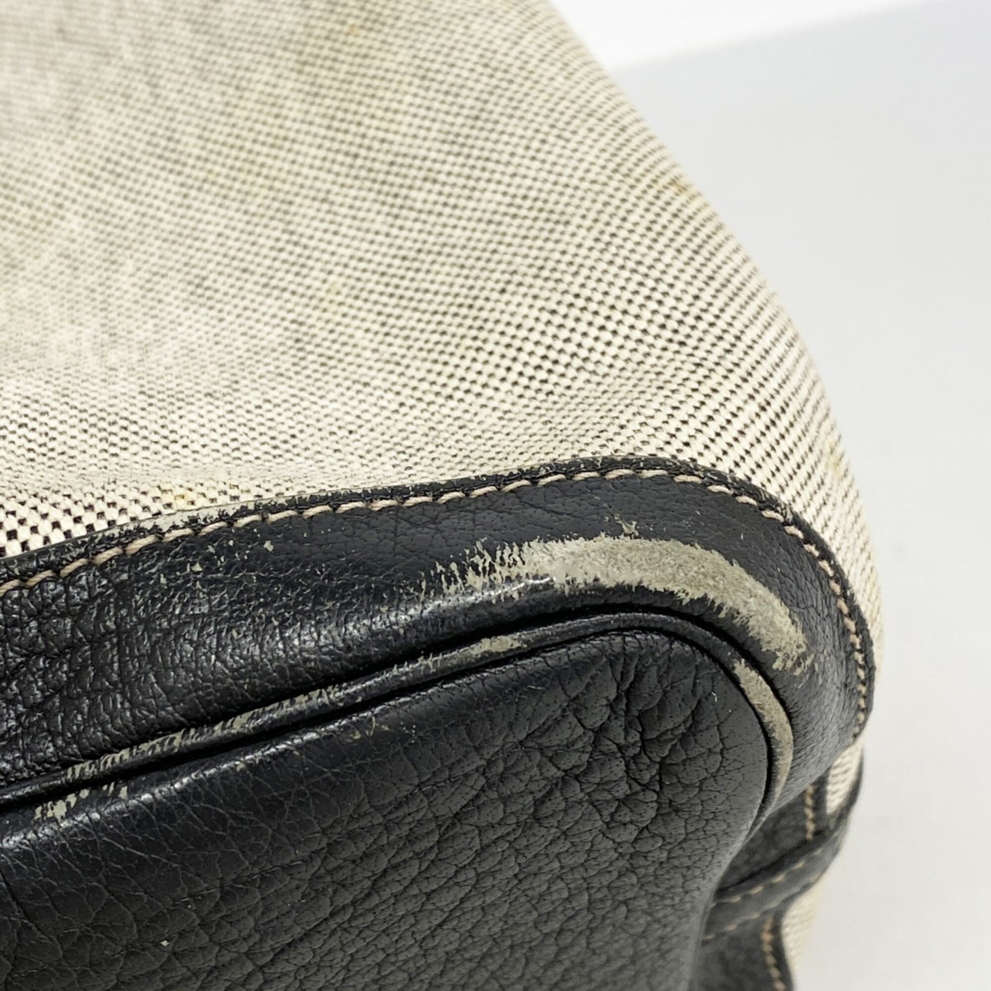Hermes Black Toile H Tote Bag (Pre-Owned)