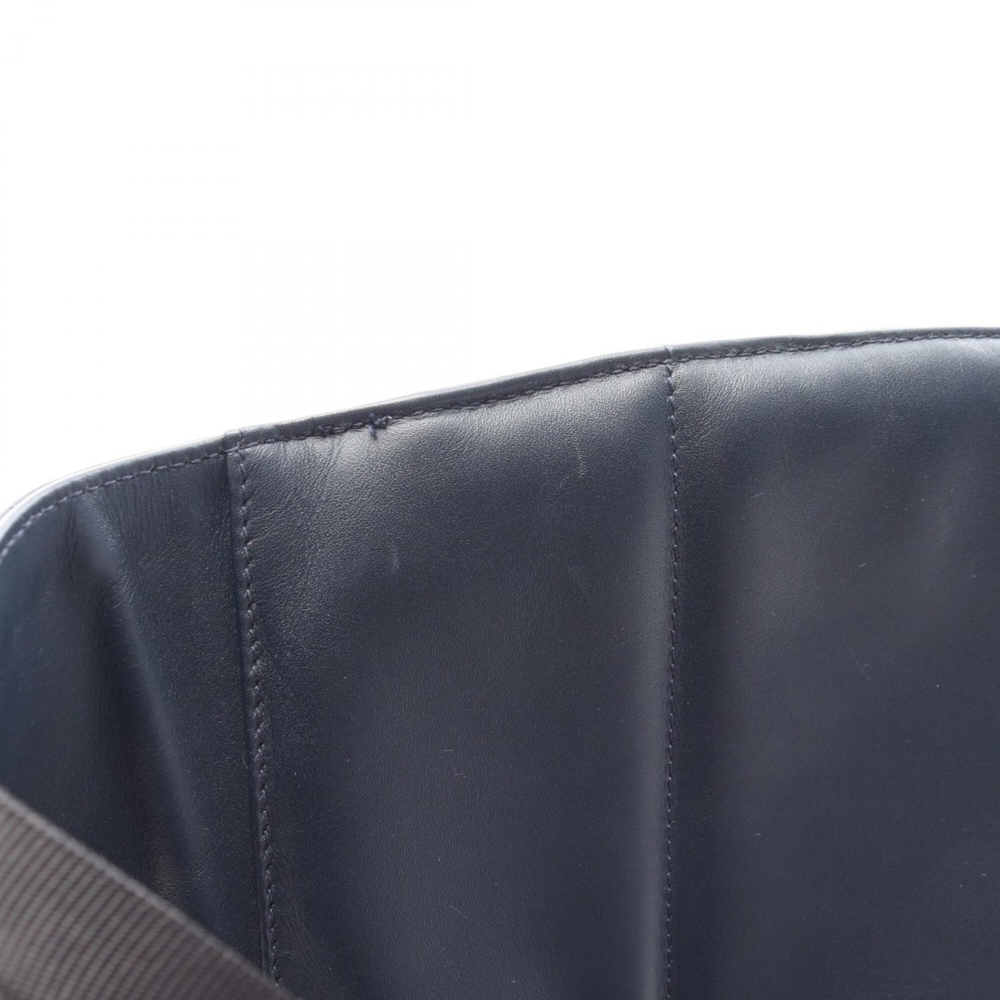 Bottega Veneta Navy Leather Fanny Pack Handbag (Pre-Owned)