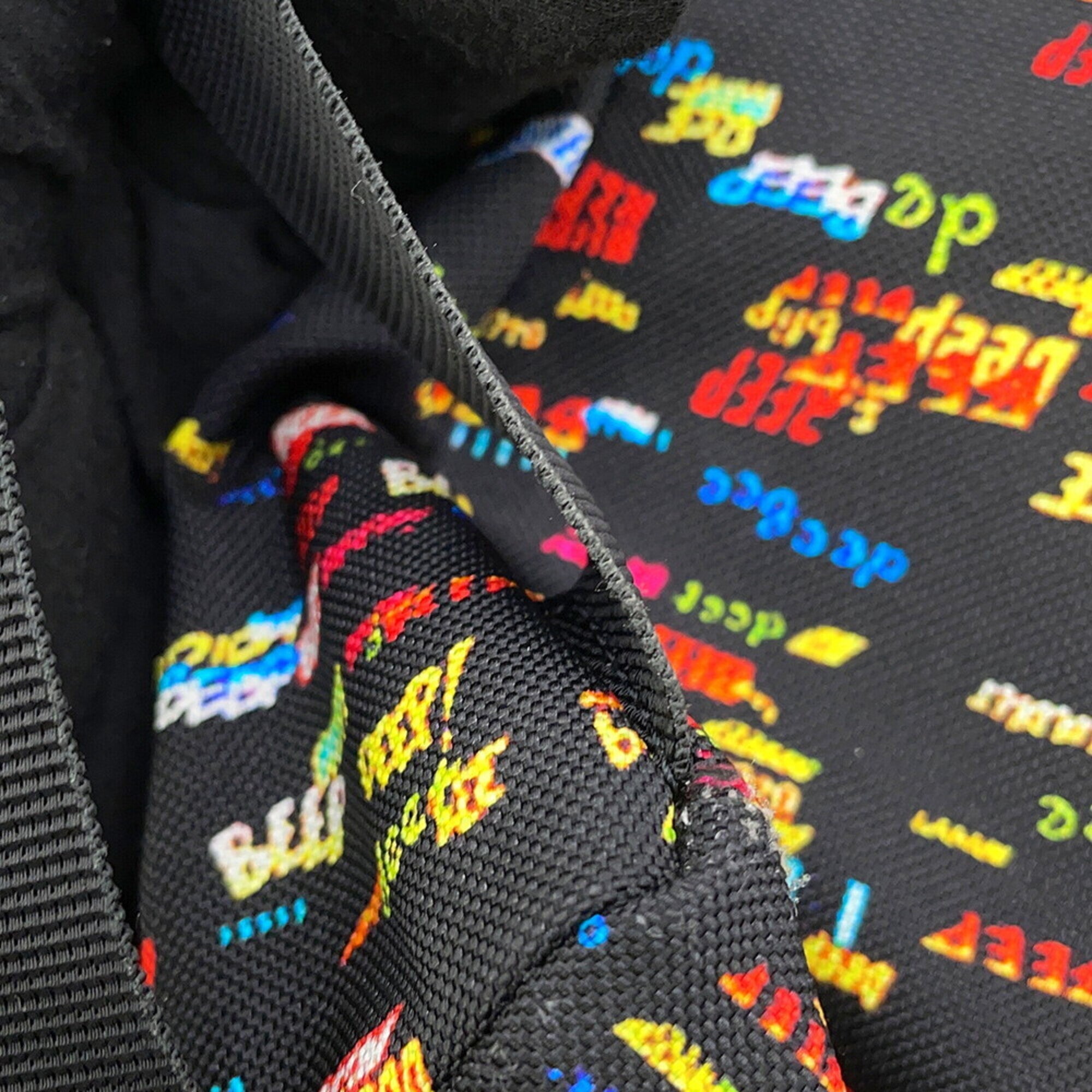 Celine Black Multi-Color Canvas Leather Backpack (Pre-Owned)