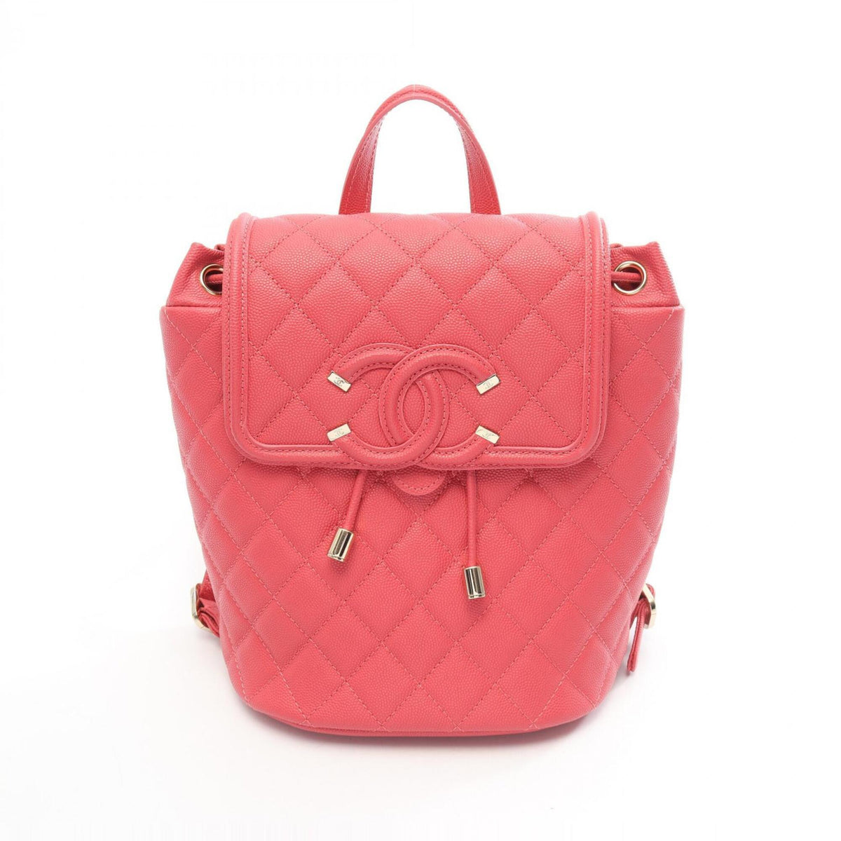 Chanel Pink Grained Calfskin Backpack (Pre-Owned)