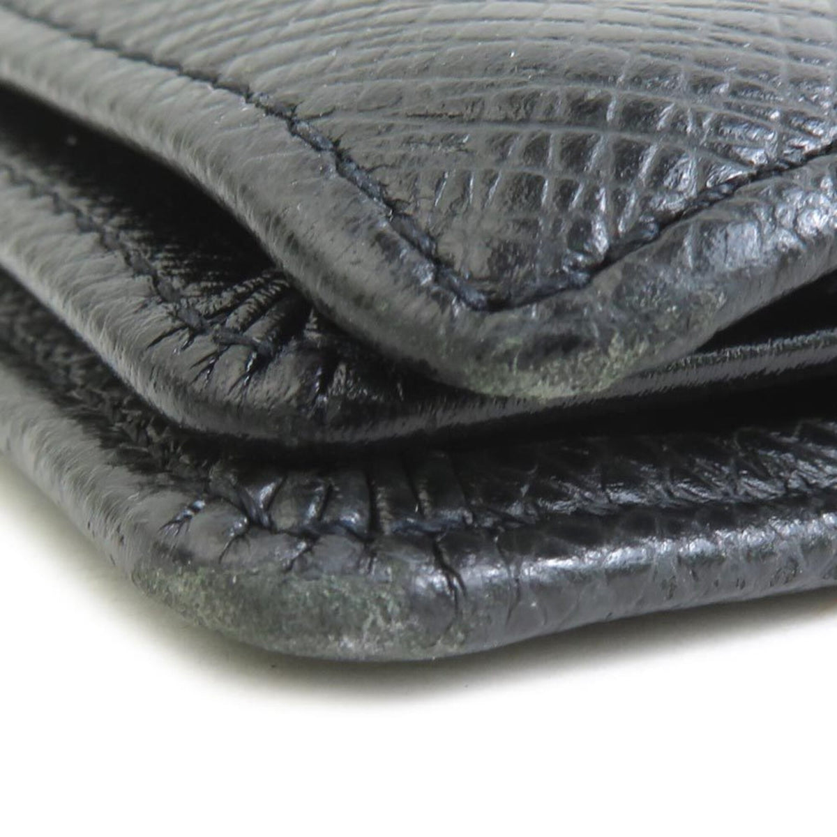 Louis Vuitton Black Taiga Leather Wallet (Bi-Fold) (Pre-Owned)