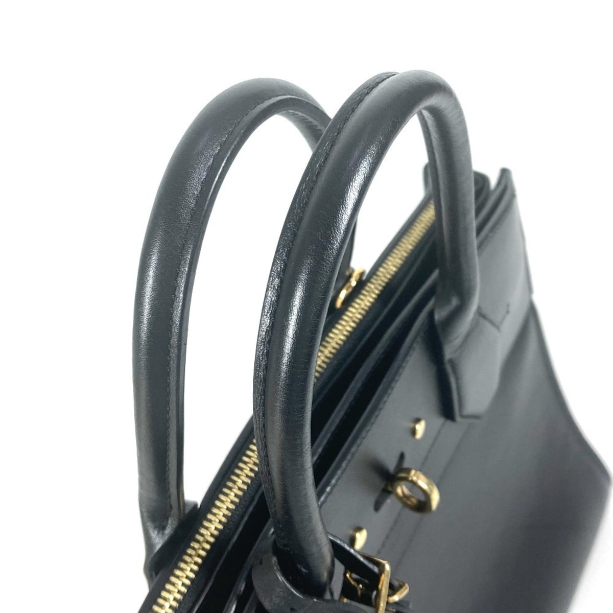 Louis Vuitton Black Noir Leather Handbag (Pre-Owned)