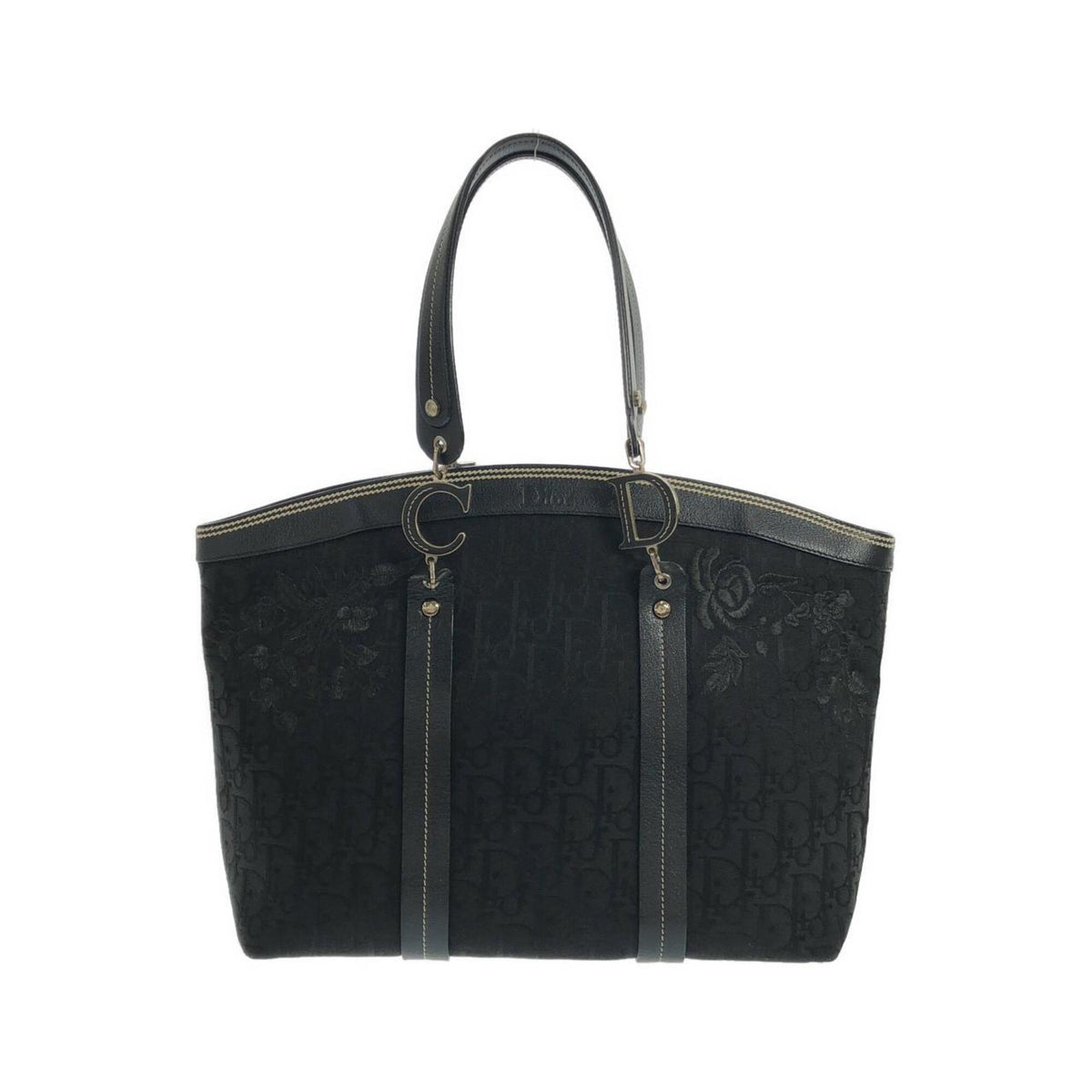 Christian Dior Black Canvas Handbag (Pre-Owned)