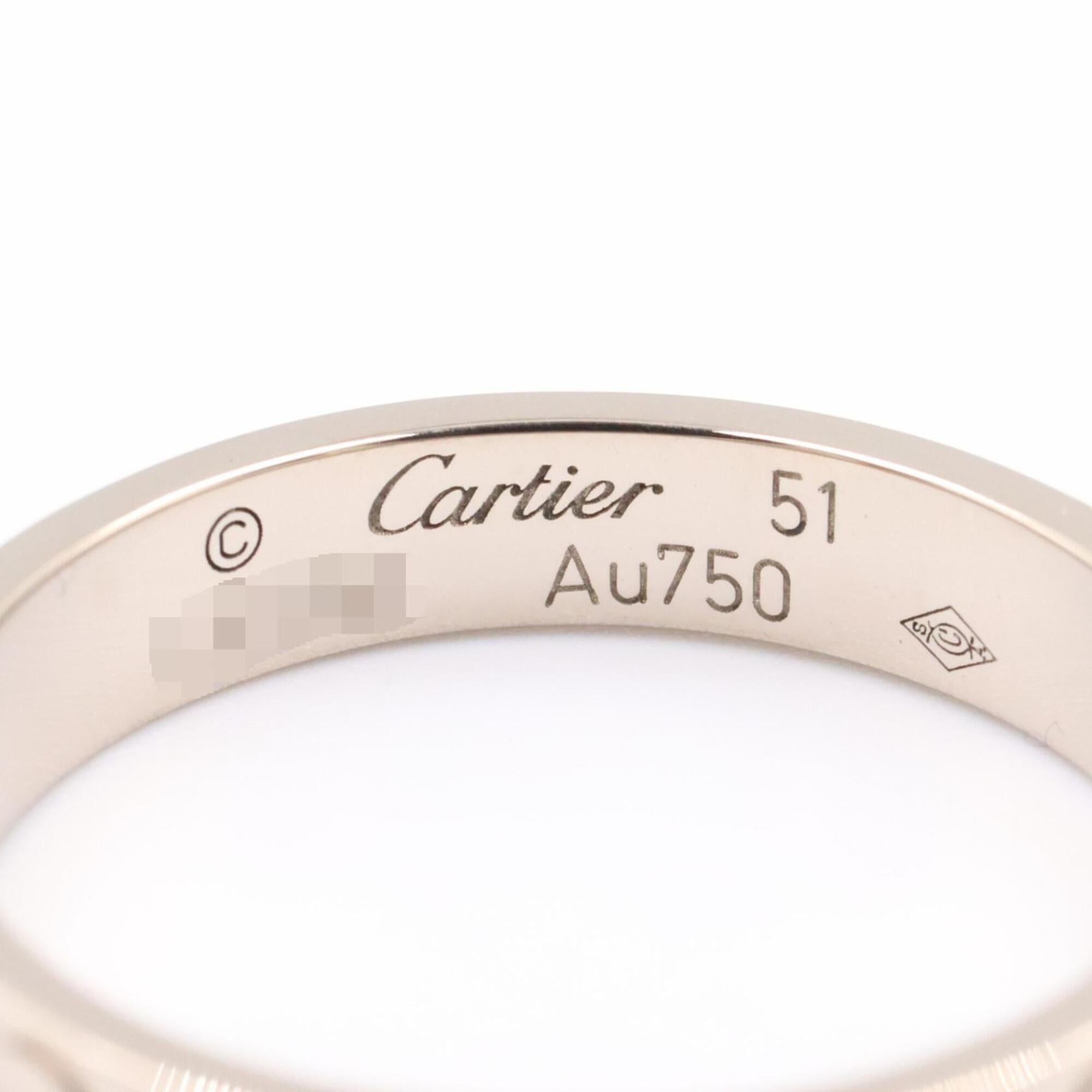 Cartier Silver White Gold (18K) Band Ring (Pre-Owned)
