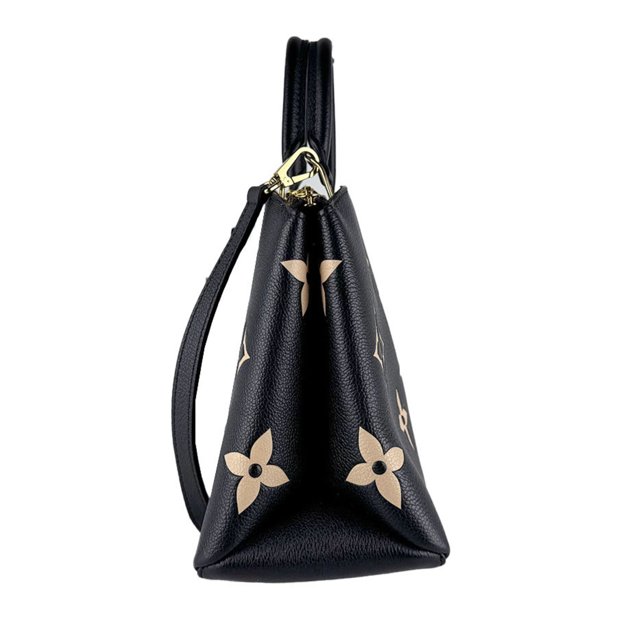 Louis Vuitton Beige Monogram Noir Monogram Empreinte Handbag Shoulder Bag (Pre-Owned)