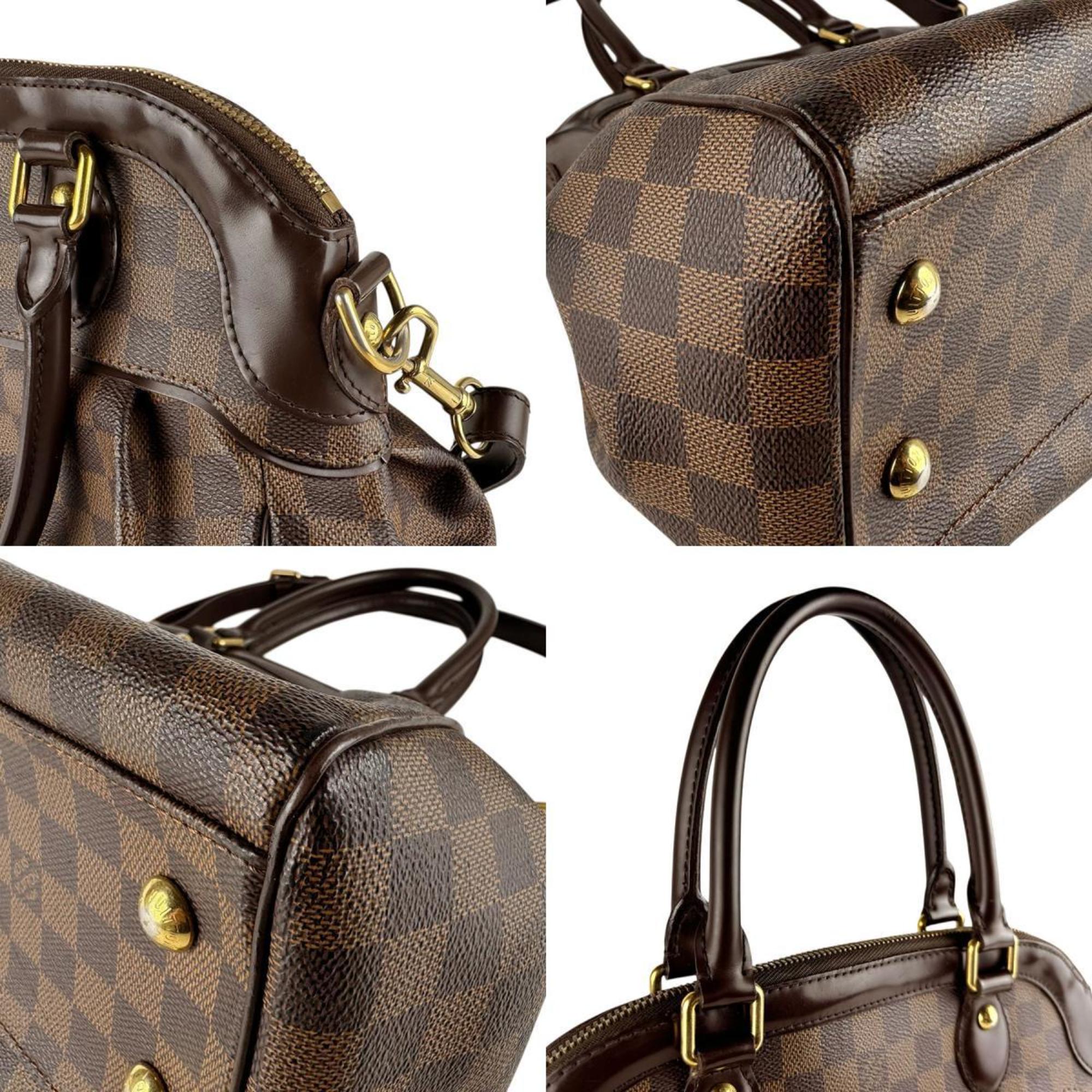 Louis Vuitton Brown Damier Canvas Handbag Shoulder Bag (Pre-Owned)