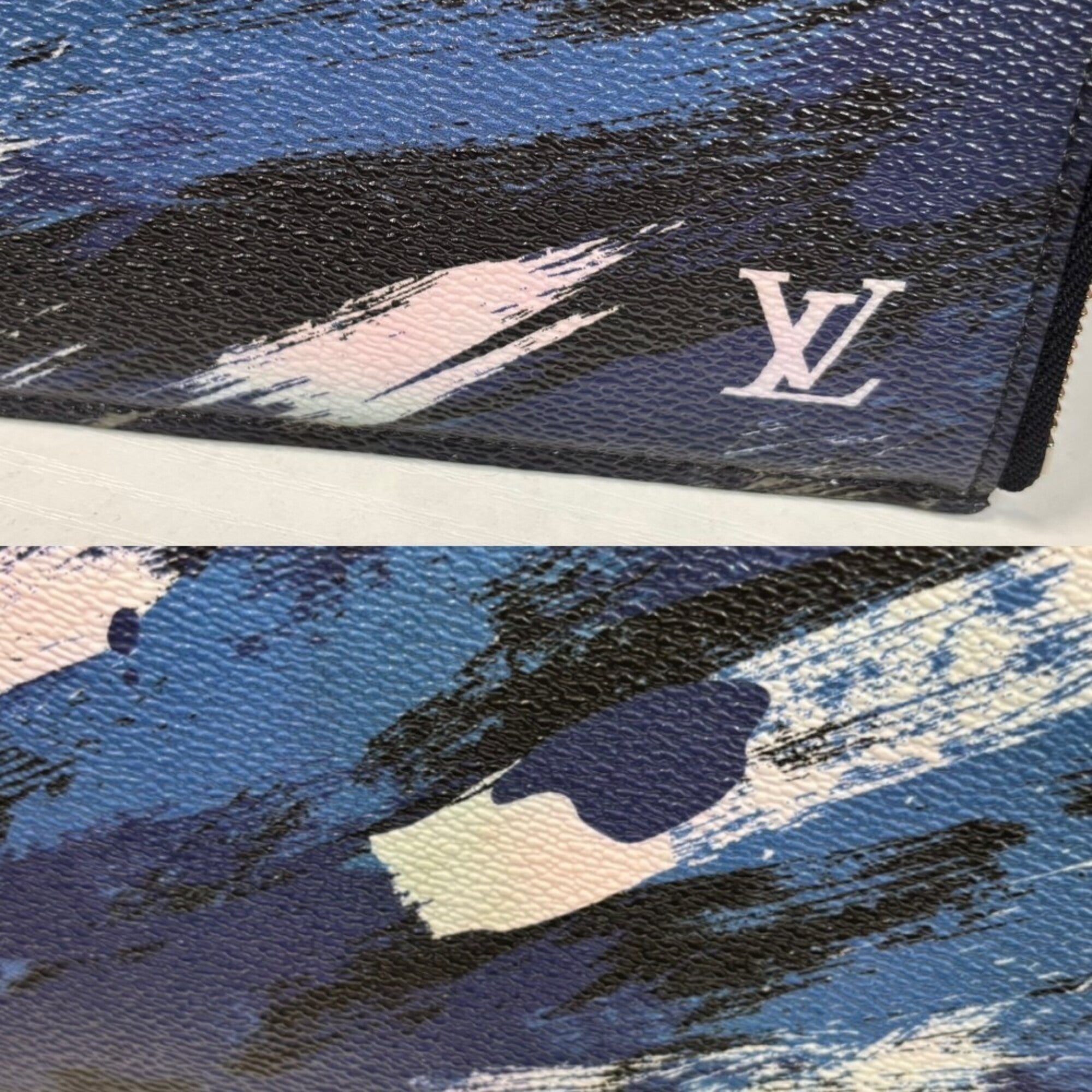 Louis Vuitton Black Navy Clutch Bag Document Case Pochette (Pre-Owned)