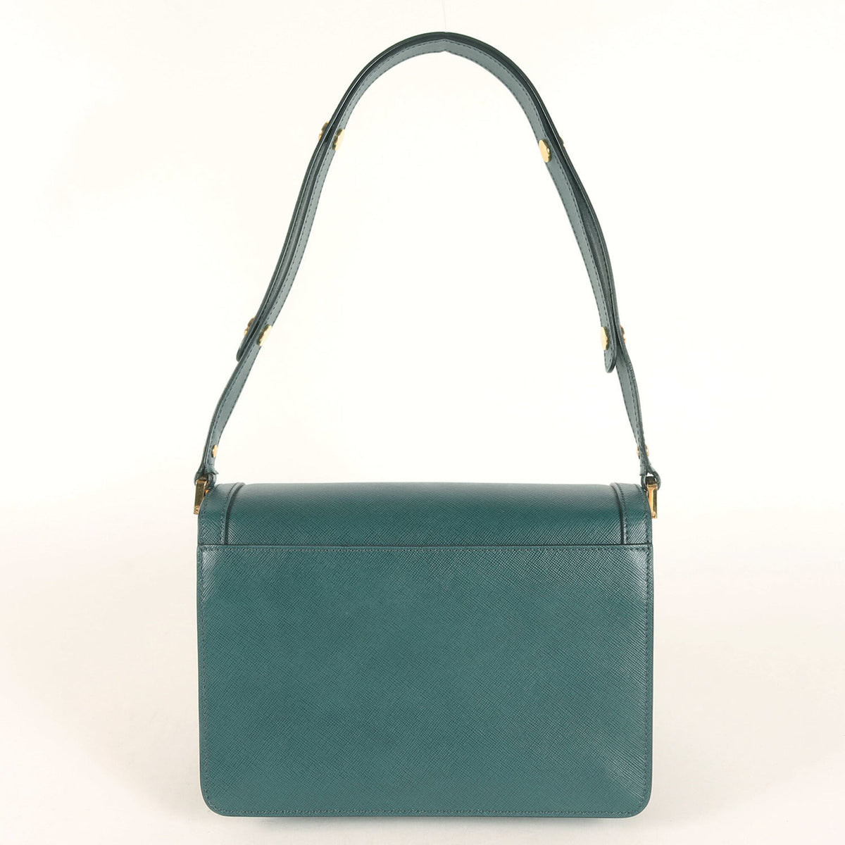 Marni Green Leather Shoulder Bag (Pre-Owned)