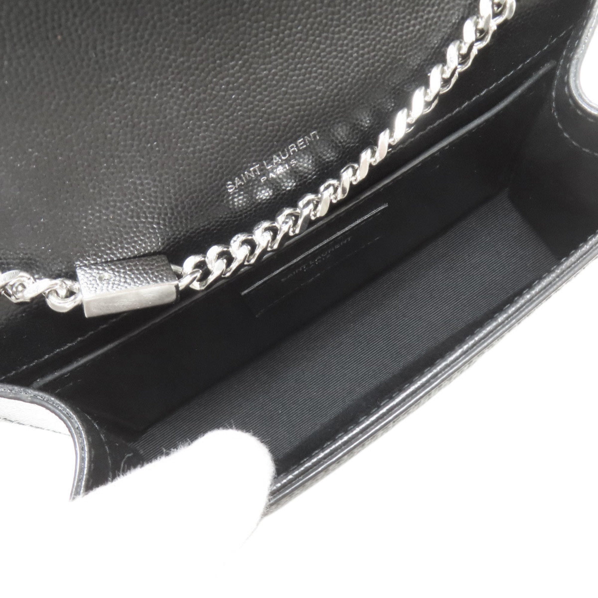 Saint Laurent Black Leather Shoulder Bag (Pre-Owned)