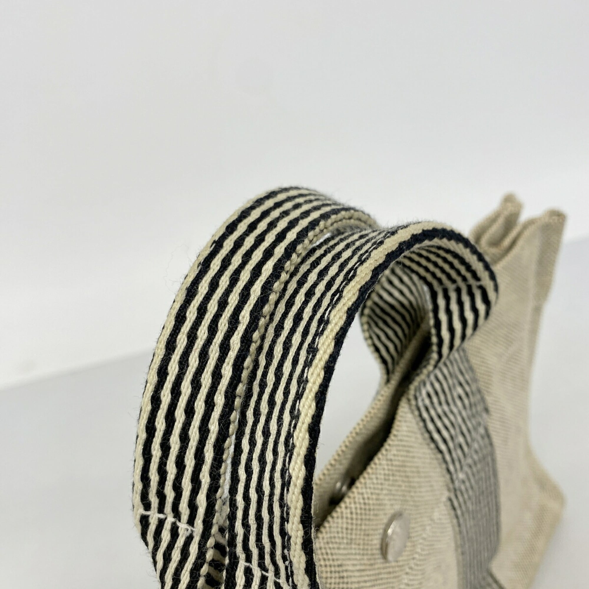 Hermes Black Toile H Tote Bag (Pre-Owned)