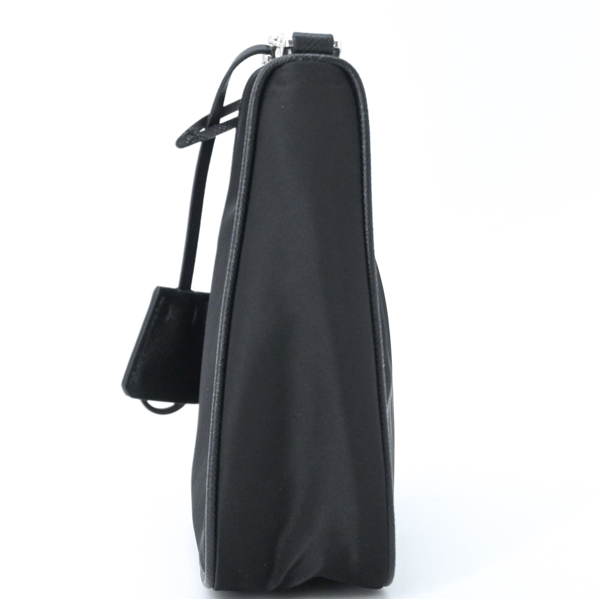 Prada Black Nylon Handbag Shoulder Bag (Pre-Owned)