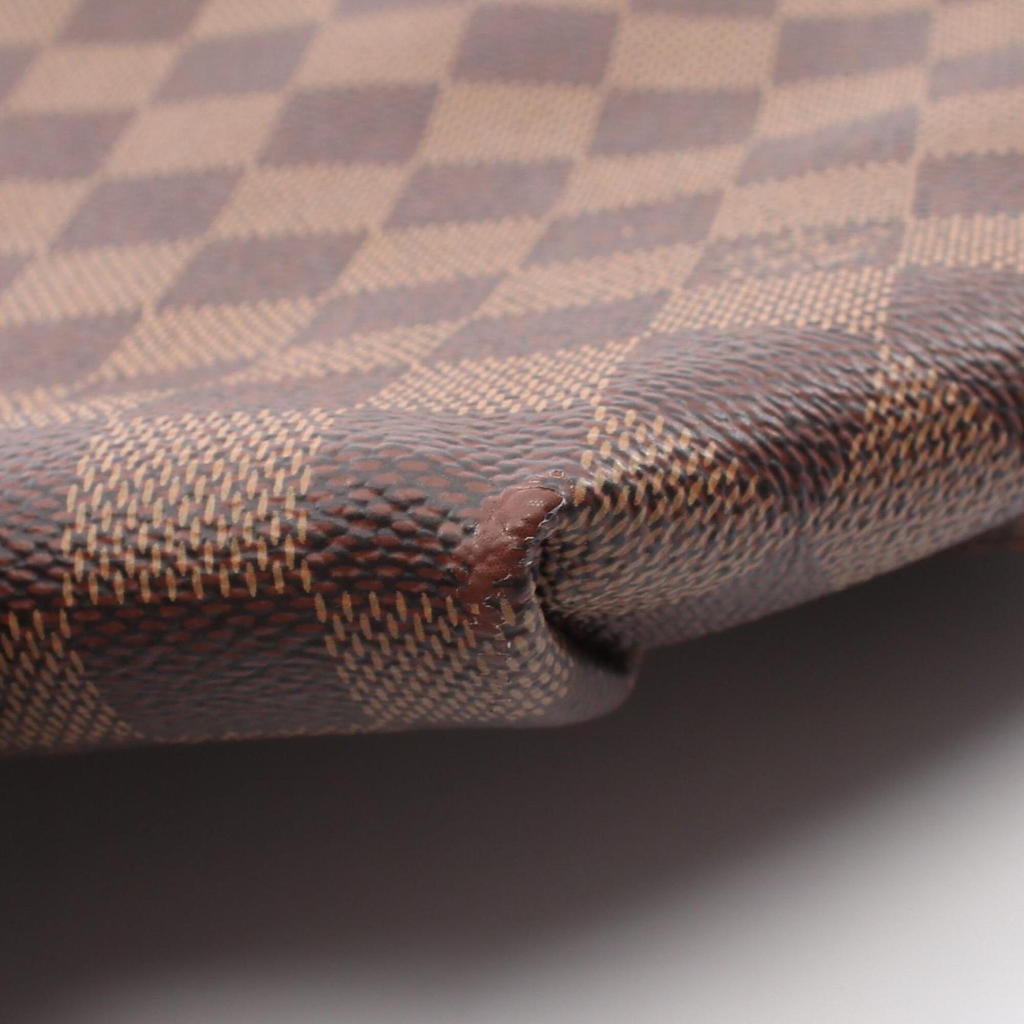 Louis Vuitton Brown Damier Canvas Coated Canvas Leather Handbag Tote Bag (Pre-Owned)