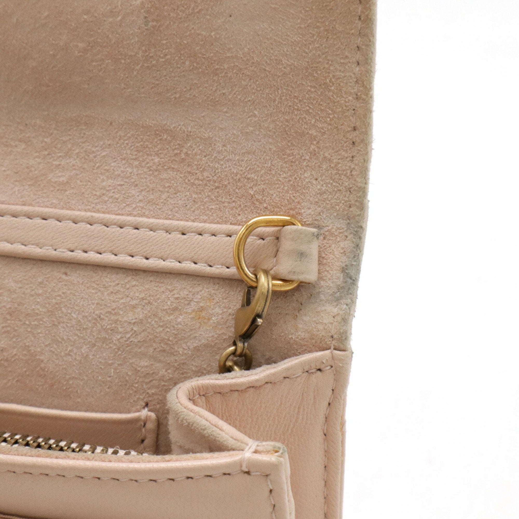 Christian Dior Baby Pink Leather Clutch Bag (Pre-Owned)