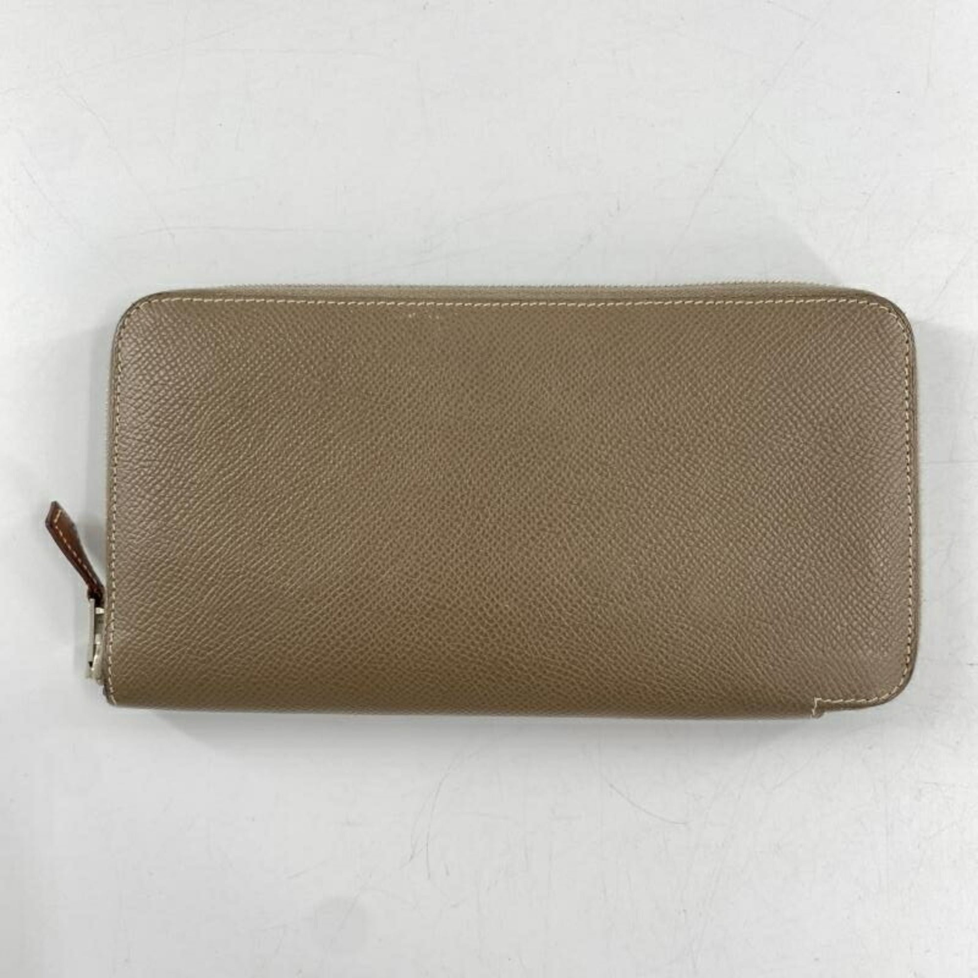 Hermes Cassis Epsom Leather Long Wallet (Bi-Fold) (Pre-Owned)