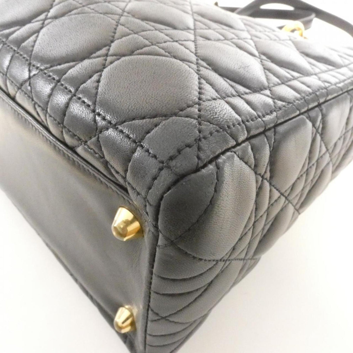 Christian Dior Black Leather Handbag (Pre-Owned)
