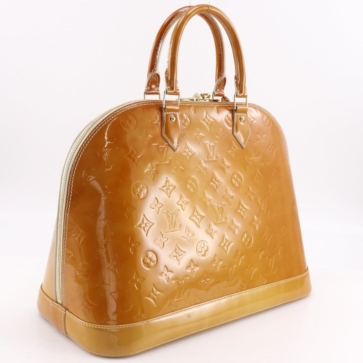 Louis Vuitton Monogram Vernis Yellow Monogram Vernis Handbag (Pre-Owned)