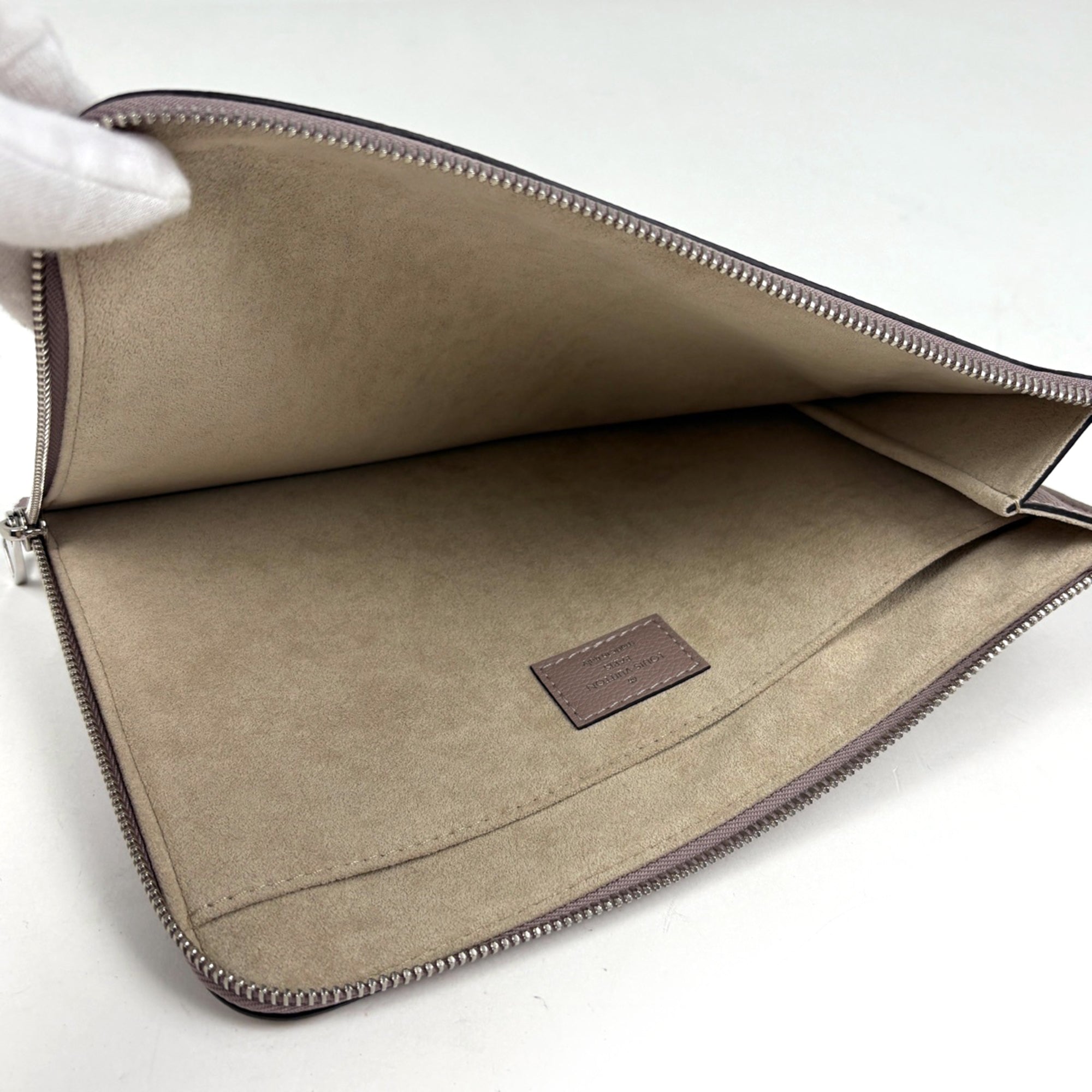 Louis Vuitton Taupe Pochette Pouch (Pre-Owned)