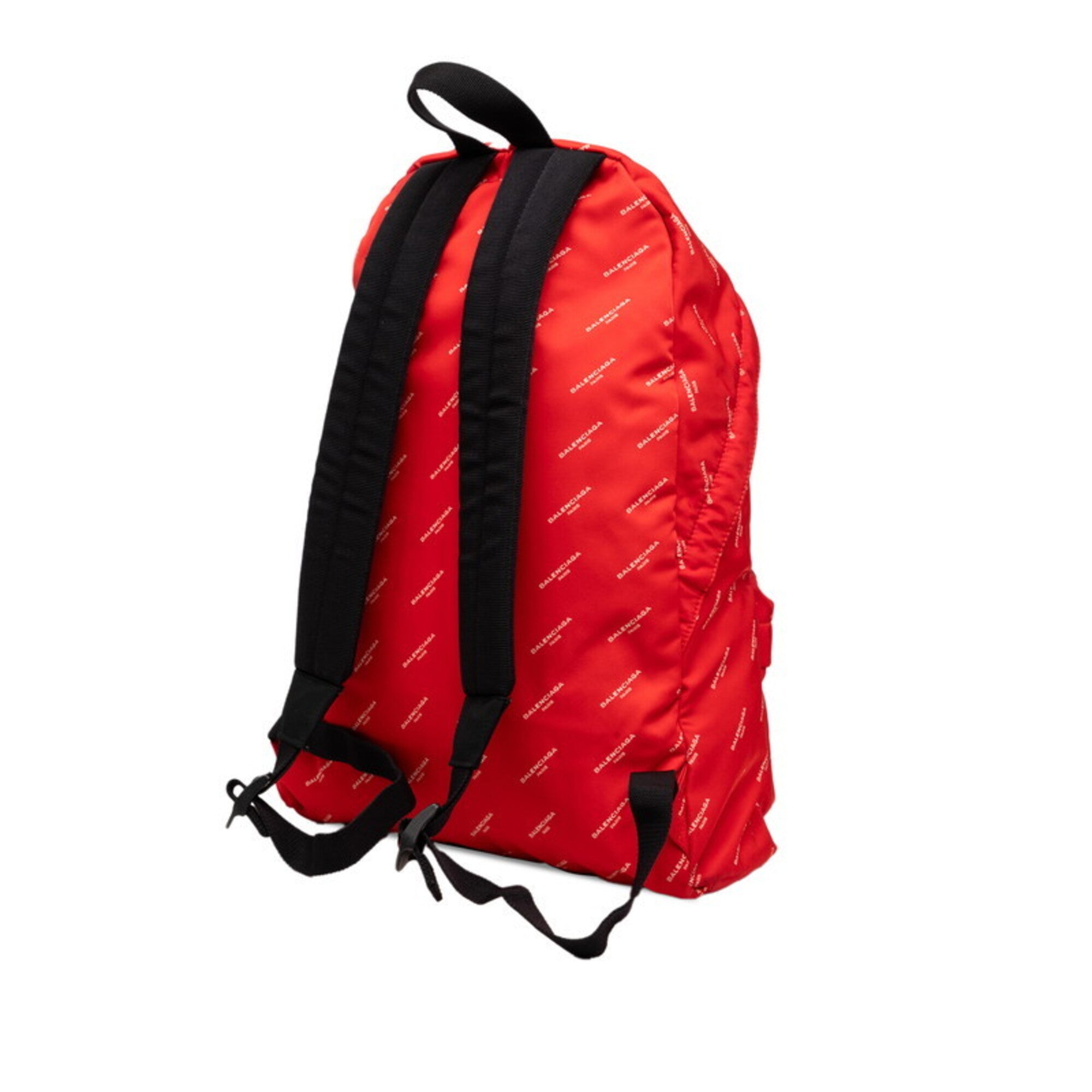 Balenciaga Red Color Nylon Backpack (Pre-Owned)