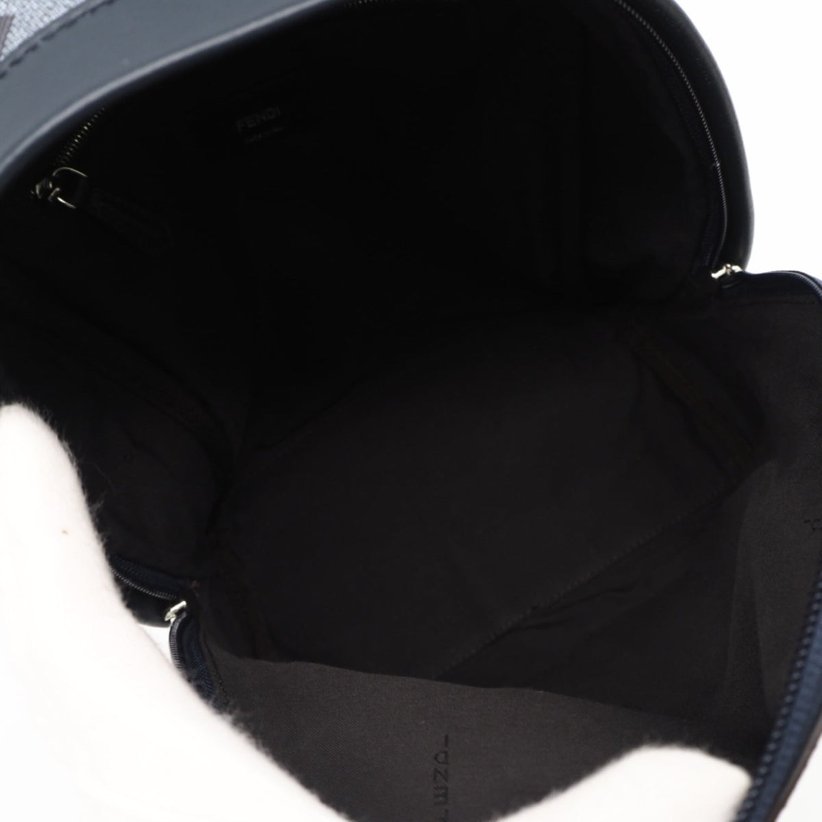 Fendi Blue Coated Canvas Backpack (Pre-Owned)