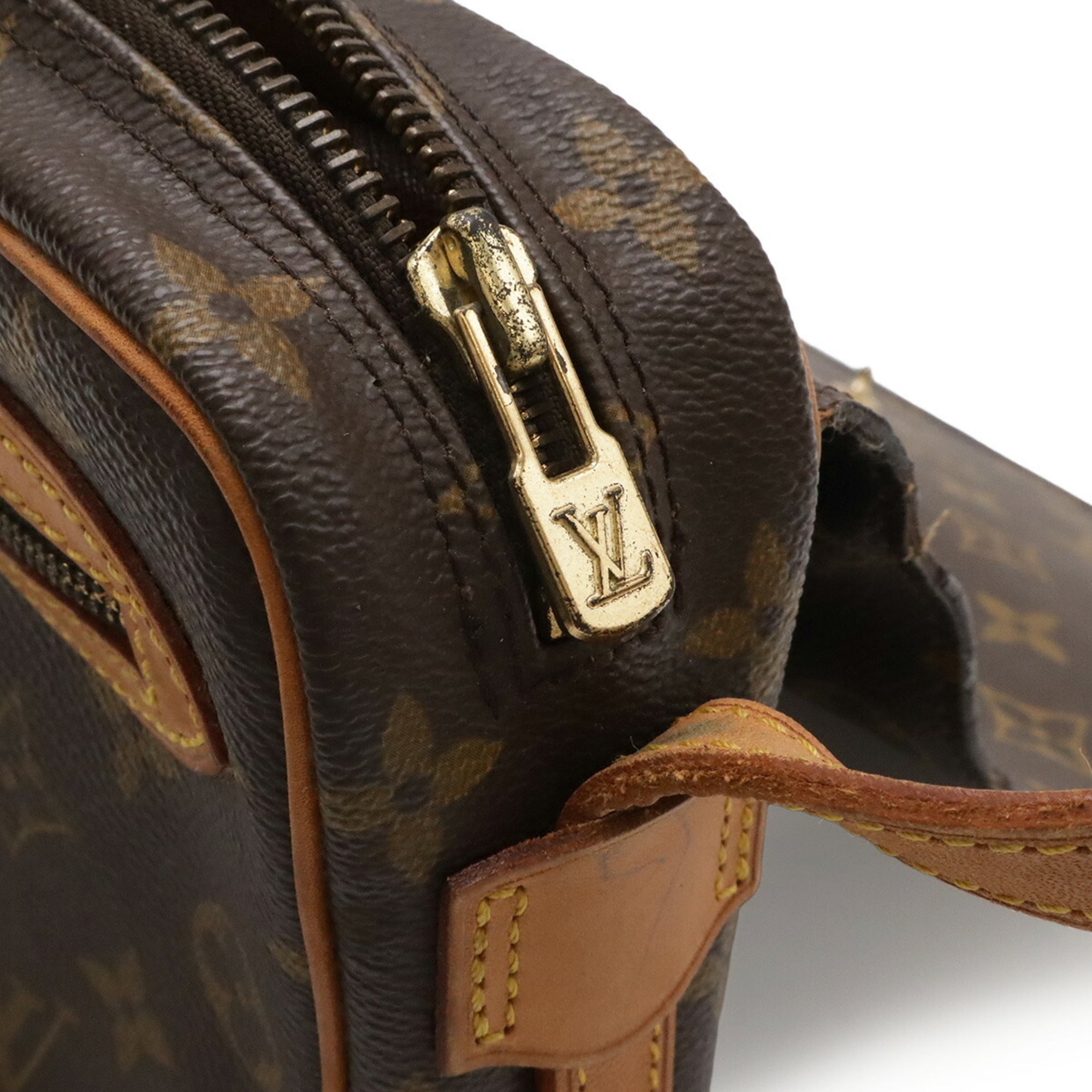 Louis Vuitton Brown Galle Monogram White Monogram Shoulder Bag (Pre-Owned)