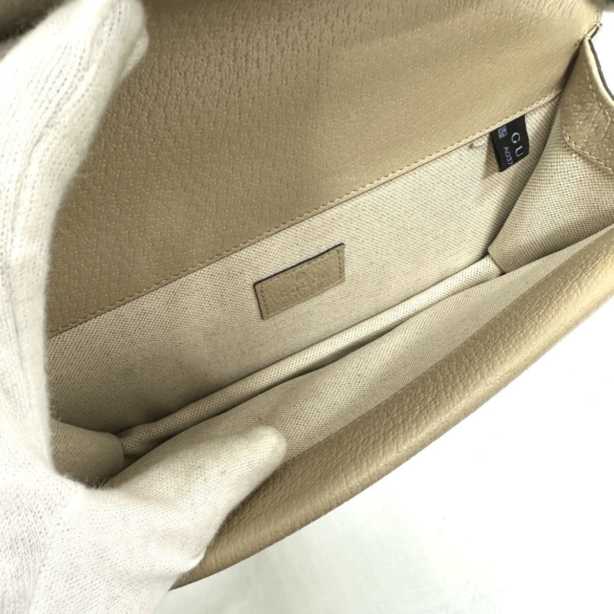 Gucci Beige Gg Supreme Shoulder Bag (Pre-Owned)