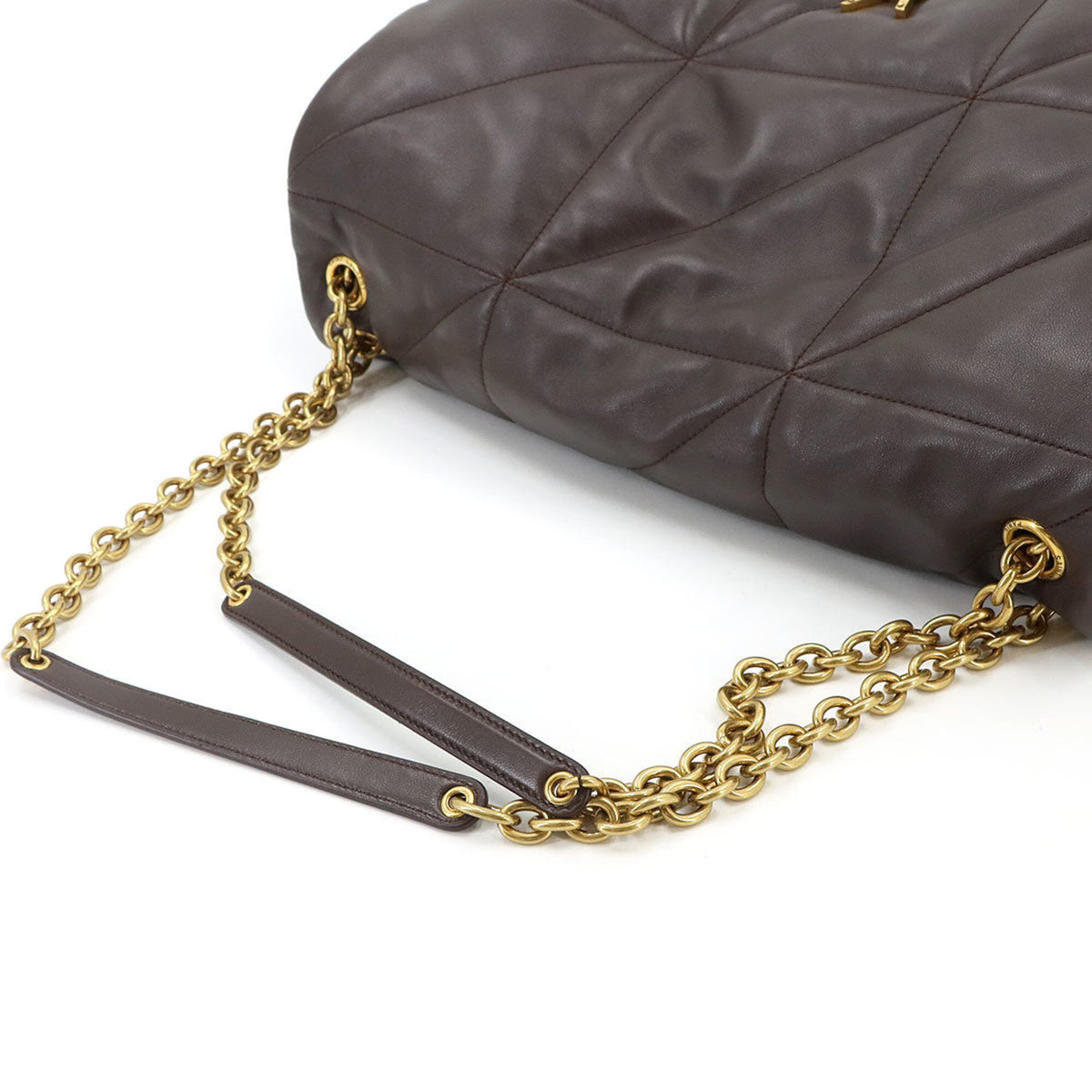 Saint Laurent Brown Leather Handbag Shoulder Bag (Pre-Owned)