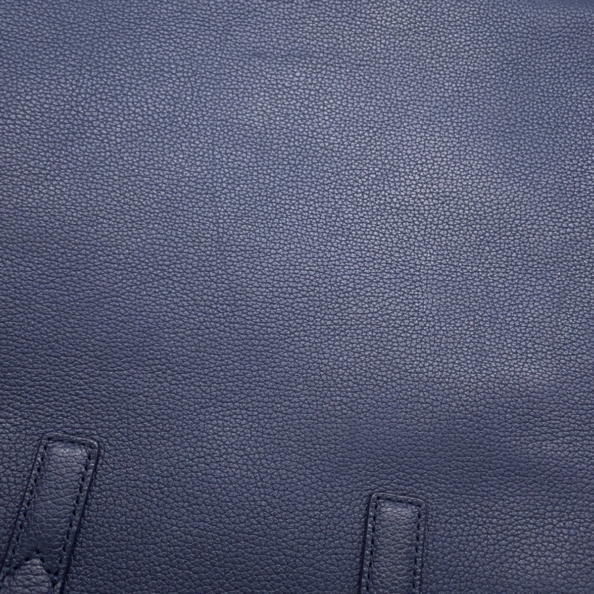Mcm Navy Leather Handbag Tote Bag (Pre-Owned)
