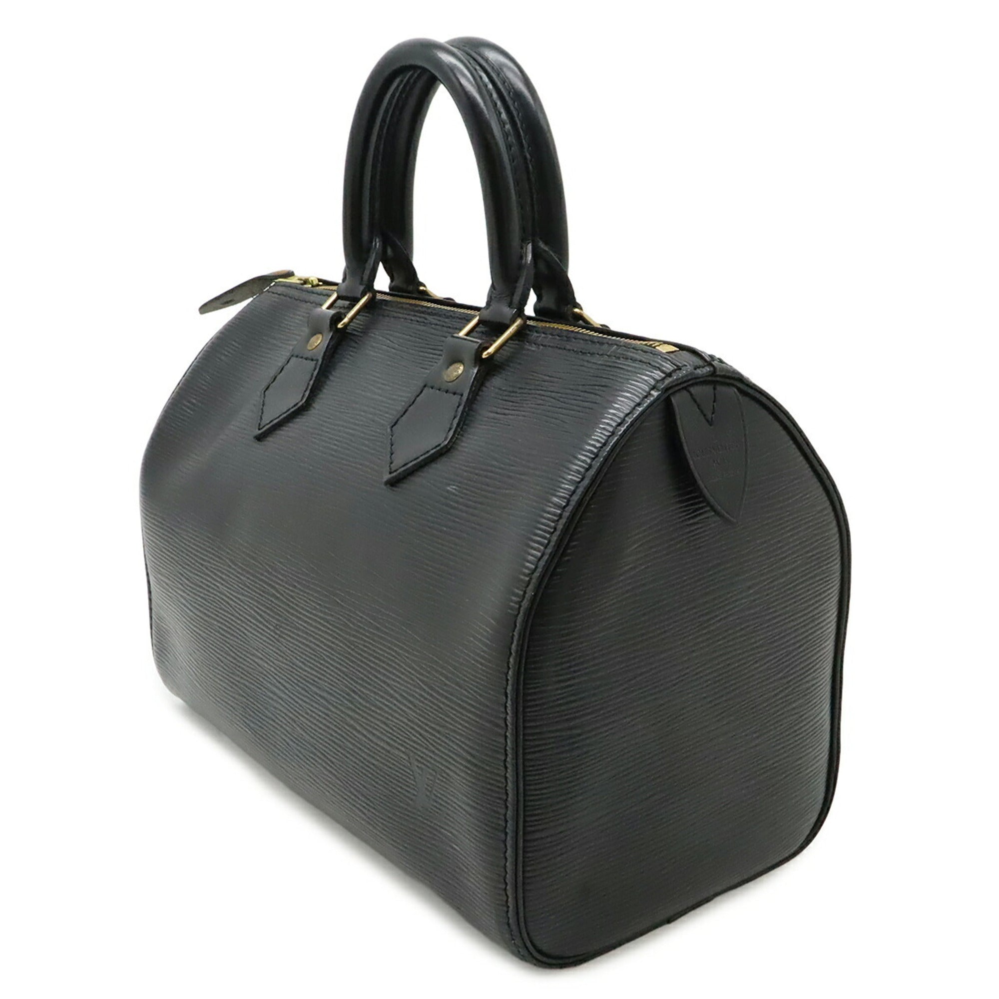 Louis Vuitton Noir Epi Leather Boston Bag Handbag (Pre-Owned)