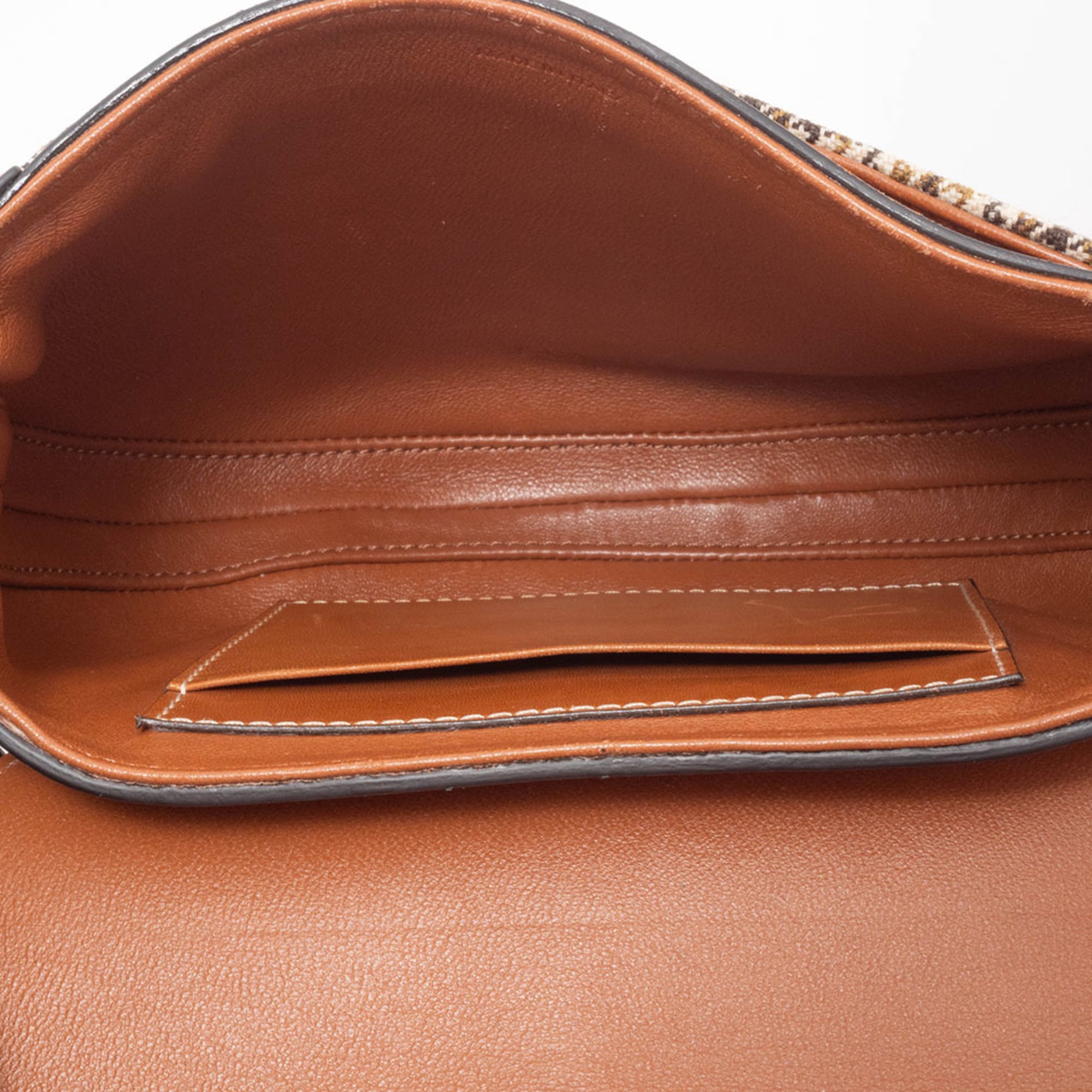 Celine Canvas Leather Shoulder Bag (Pre-Owned)