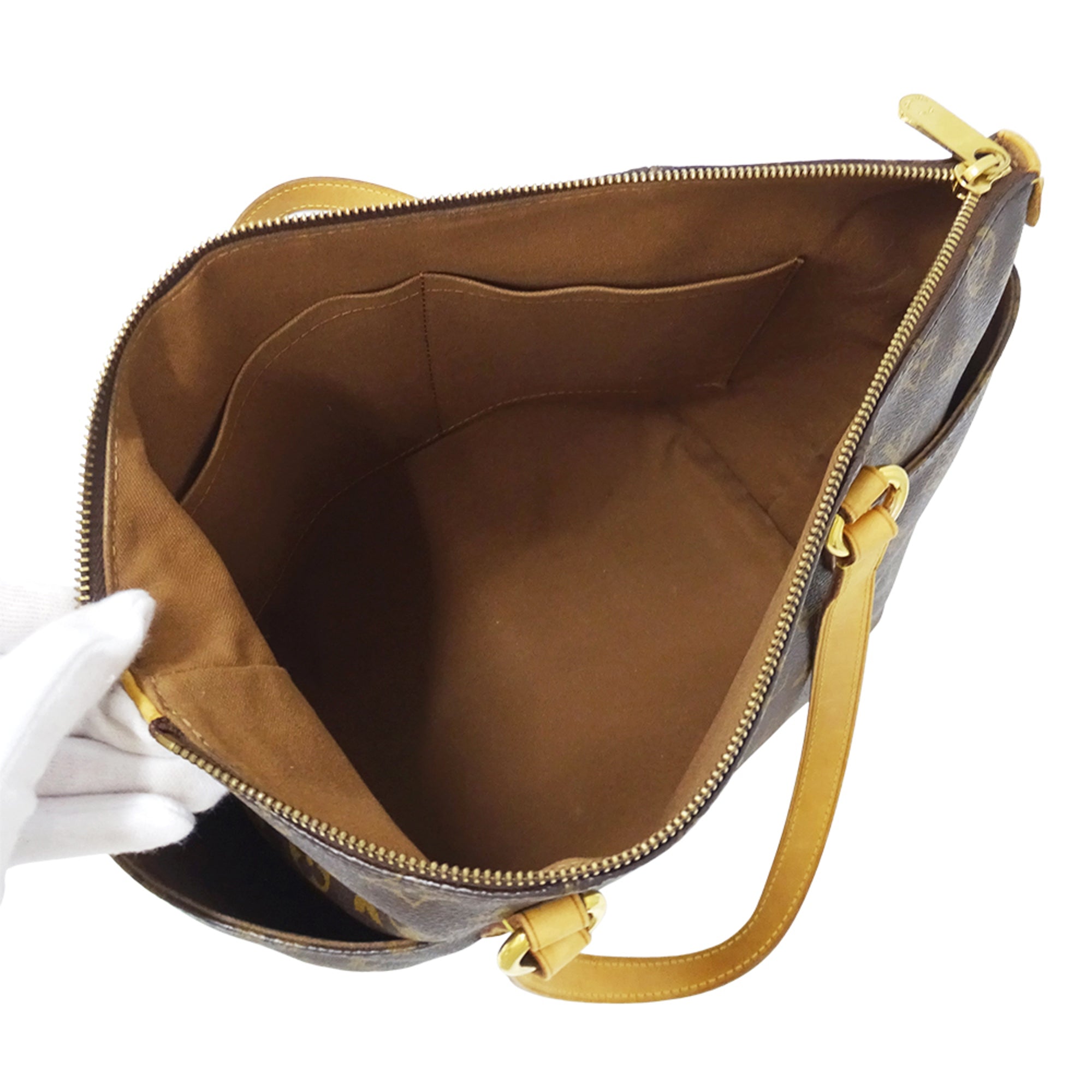 Louis Vuitton Brown Monogram Canvas Handbag Tote Bag (Pre-Owned)