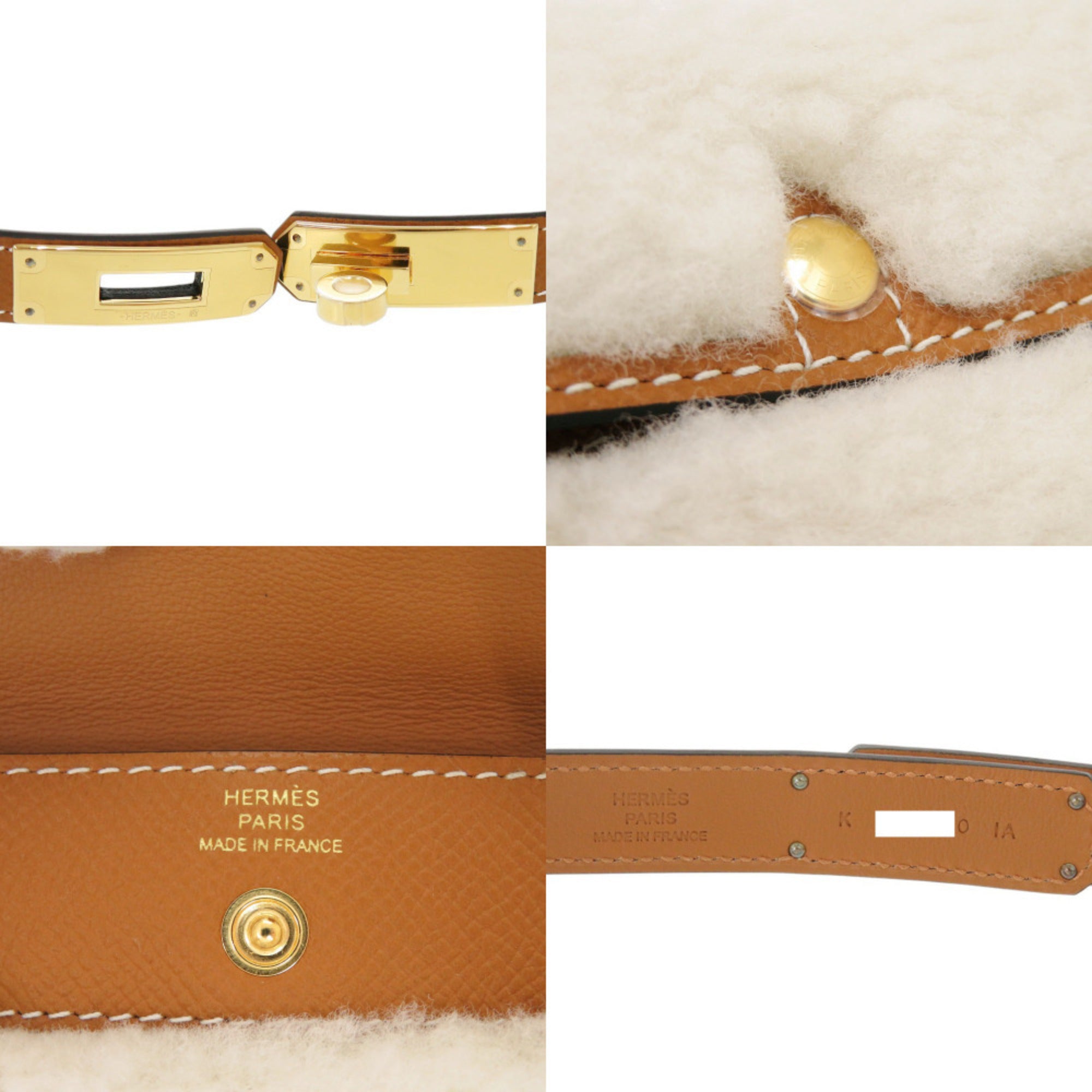 Hermes Brown Wool Epsom Leather Fanny Pack (Pre-Owned)