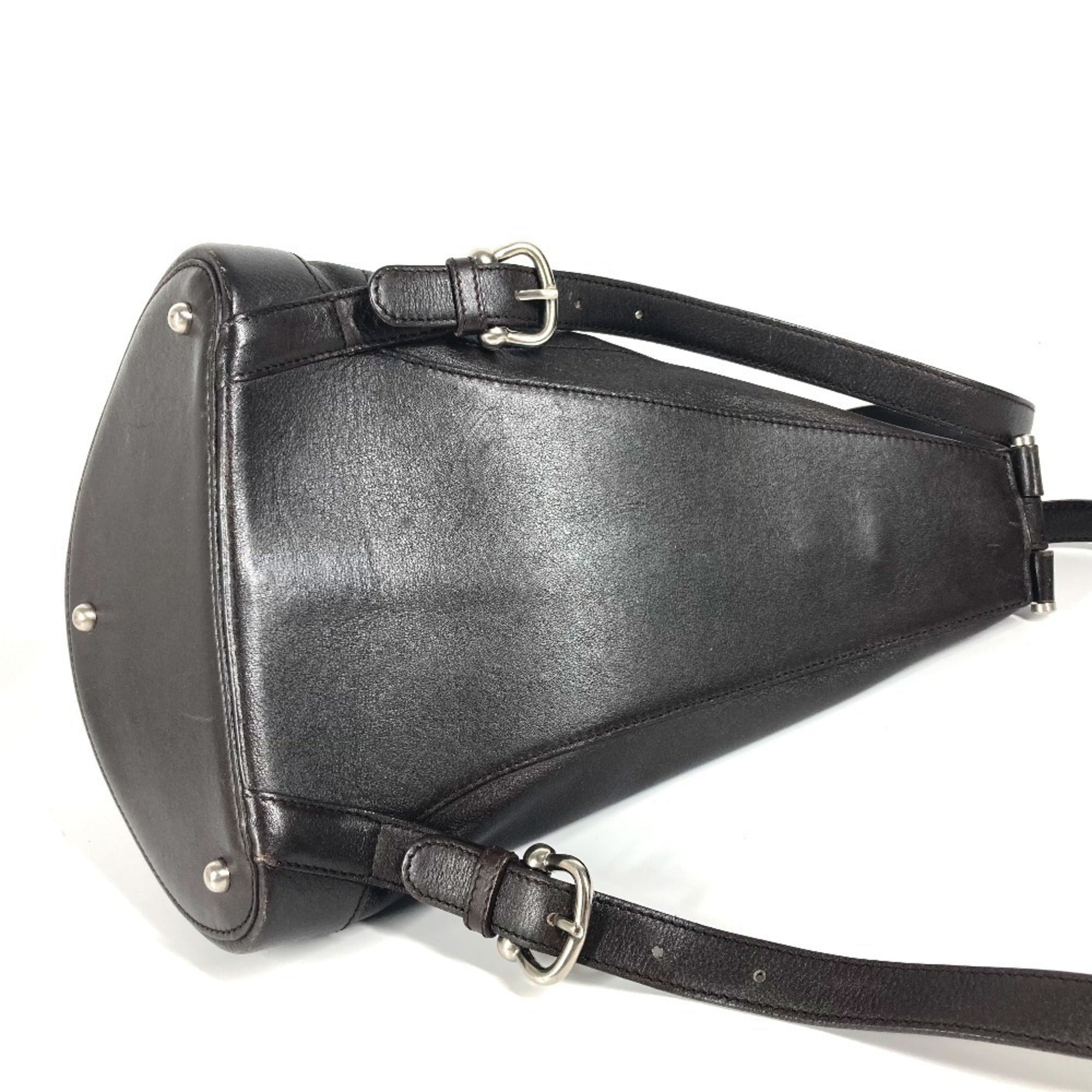 Loewe Anton Brown Leather Backpack Shoulder Bag (Pre-Owned)