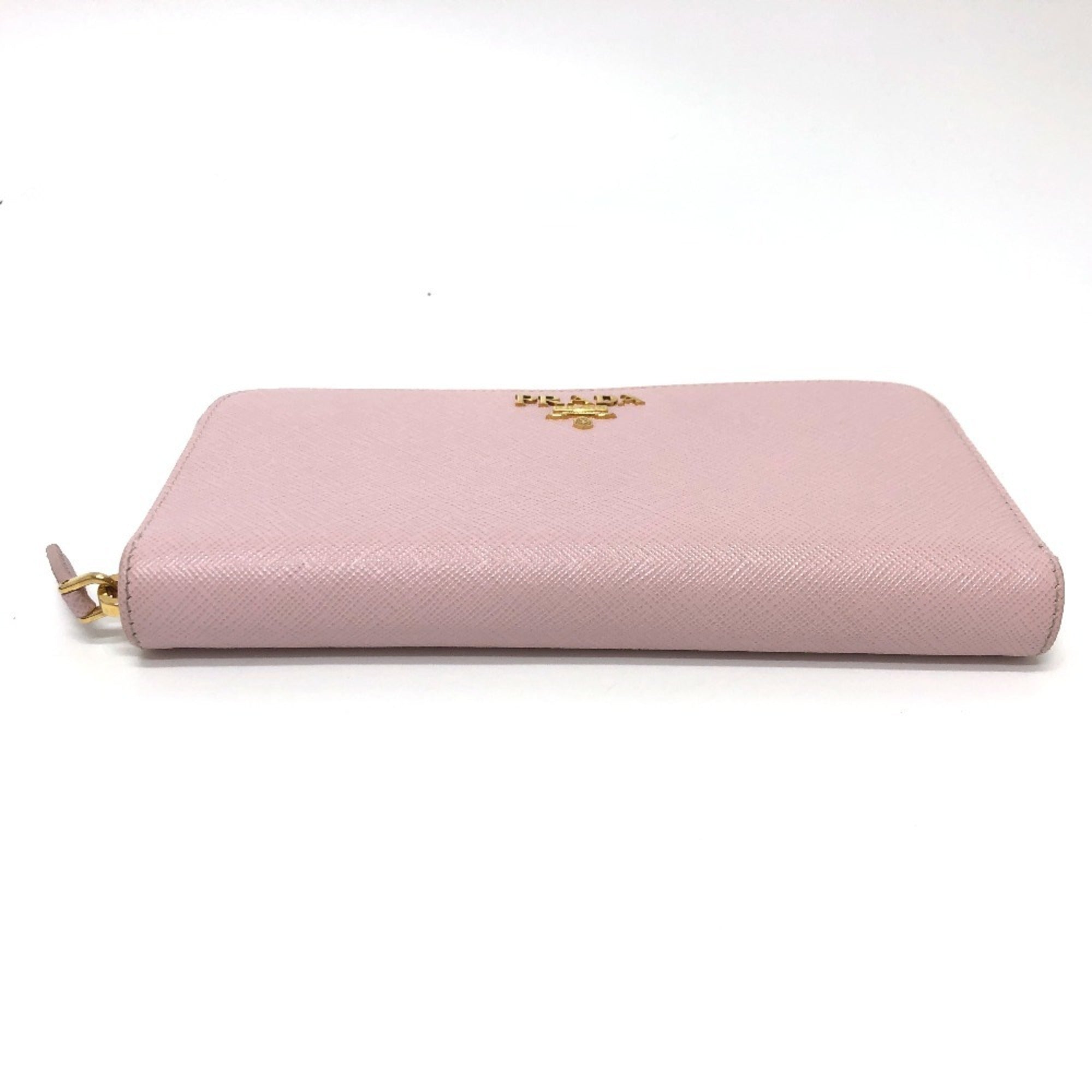 Prada Pink Saffiano Metal Long Wallet (Bi-Fold) (Pre-Owned)