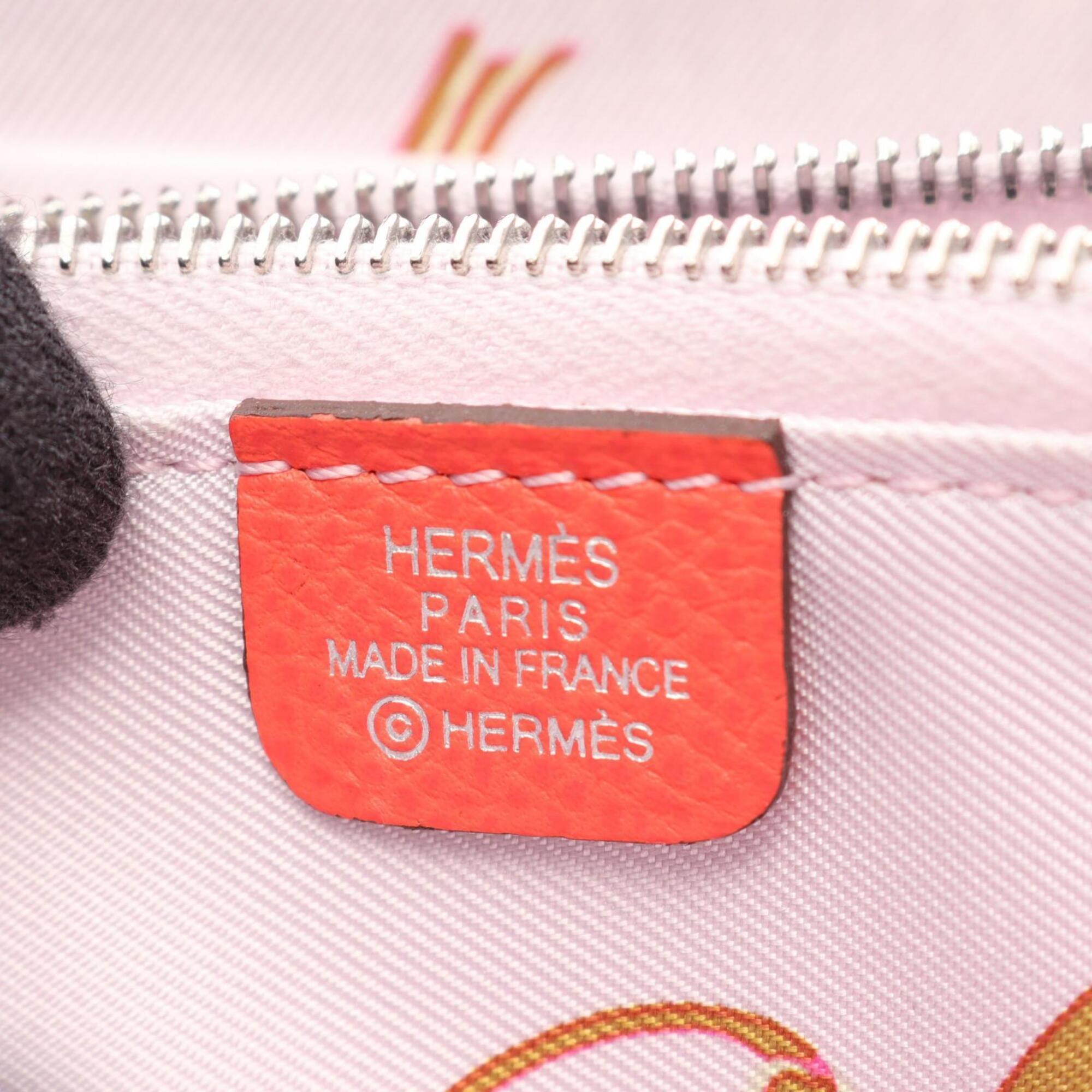 Hermes Red Color Epsom Leather Coin Purse/Coin Case (Pre-Owned)