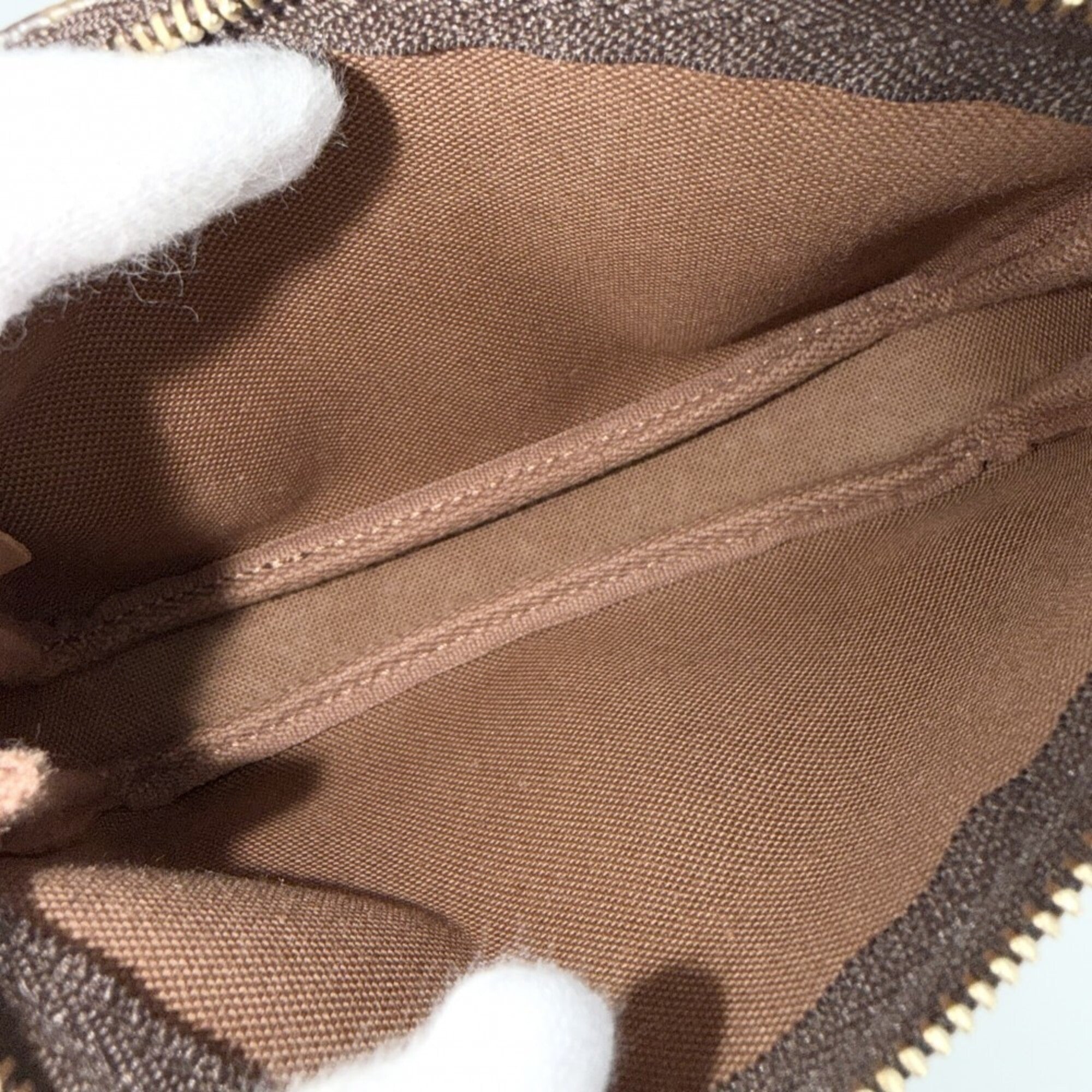 Louis Vuitton Brown Monogram Handbag Pochette Pouch (Pre-Owned)