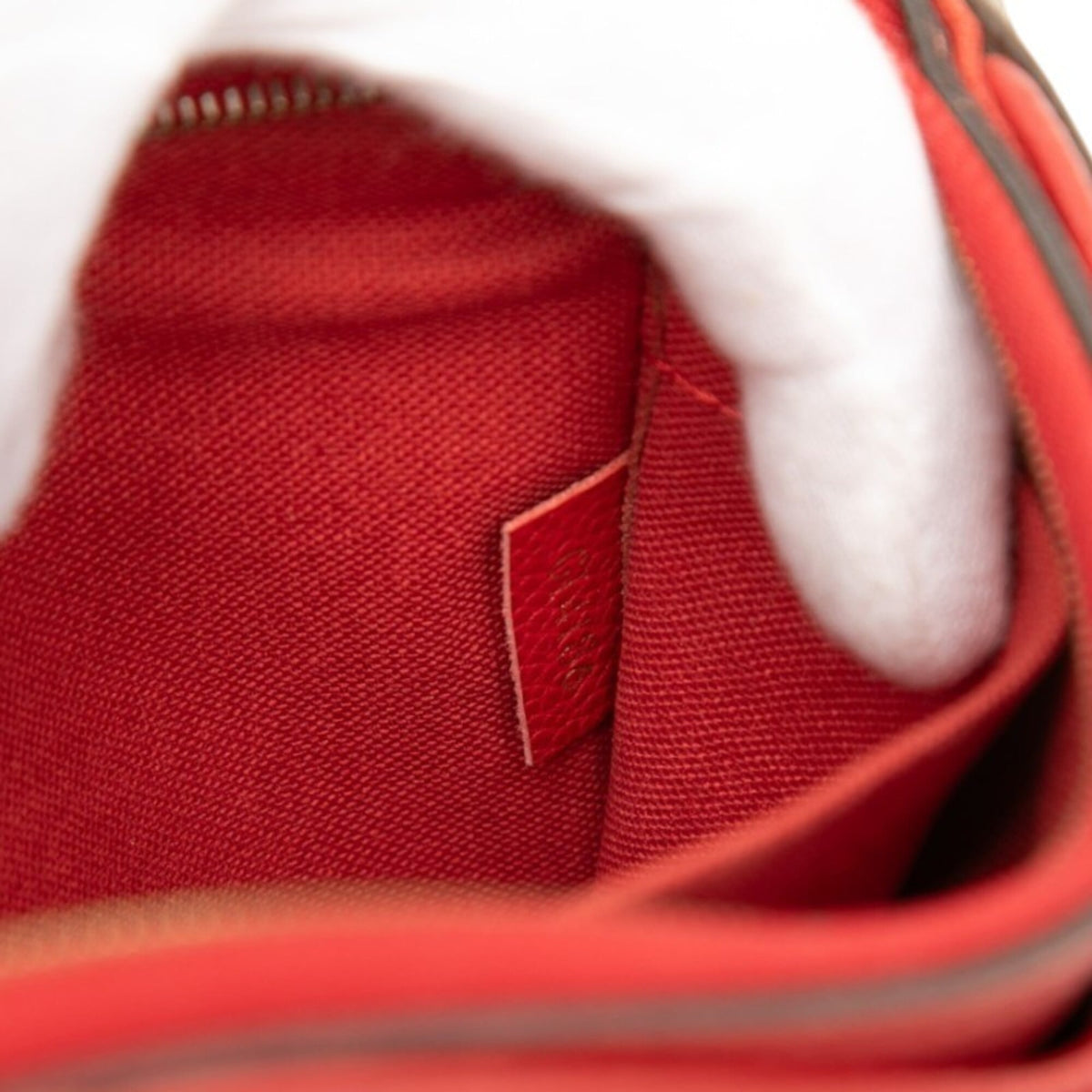 Louis Vuitton Monogram Brown Cerise Red Color Pvc Leather Handbag Shoulder Bag (Pre-Owned)