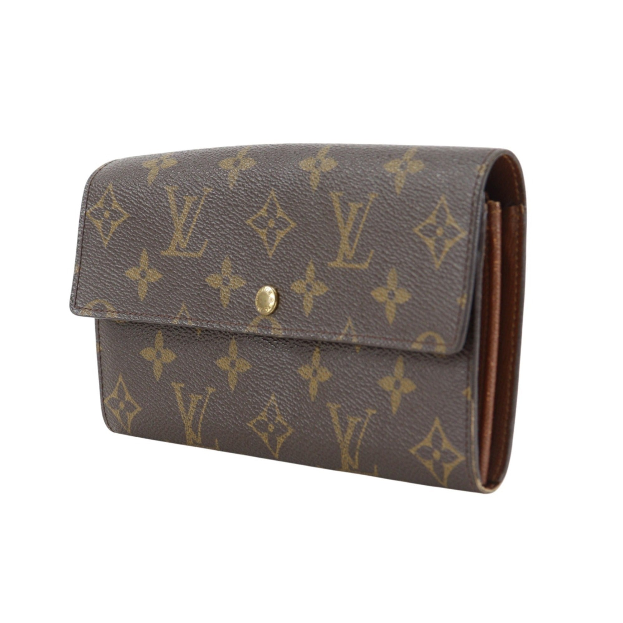 Louis Vuitton Monogram Brown Monogram Long Wallet (Bi-Fold) (Pre-Owned)