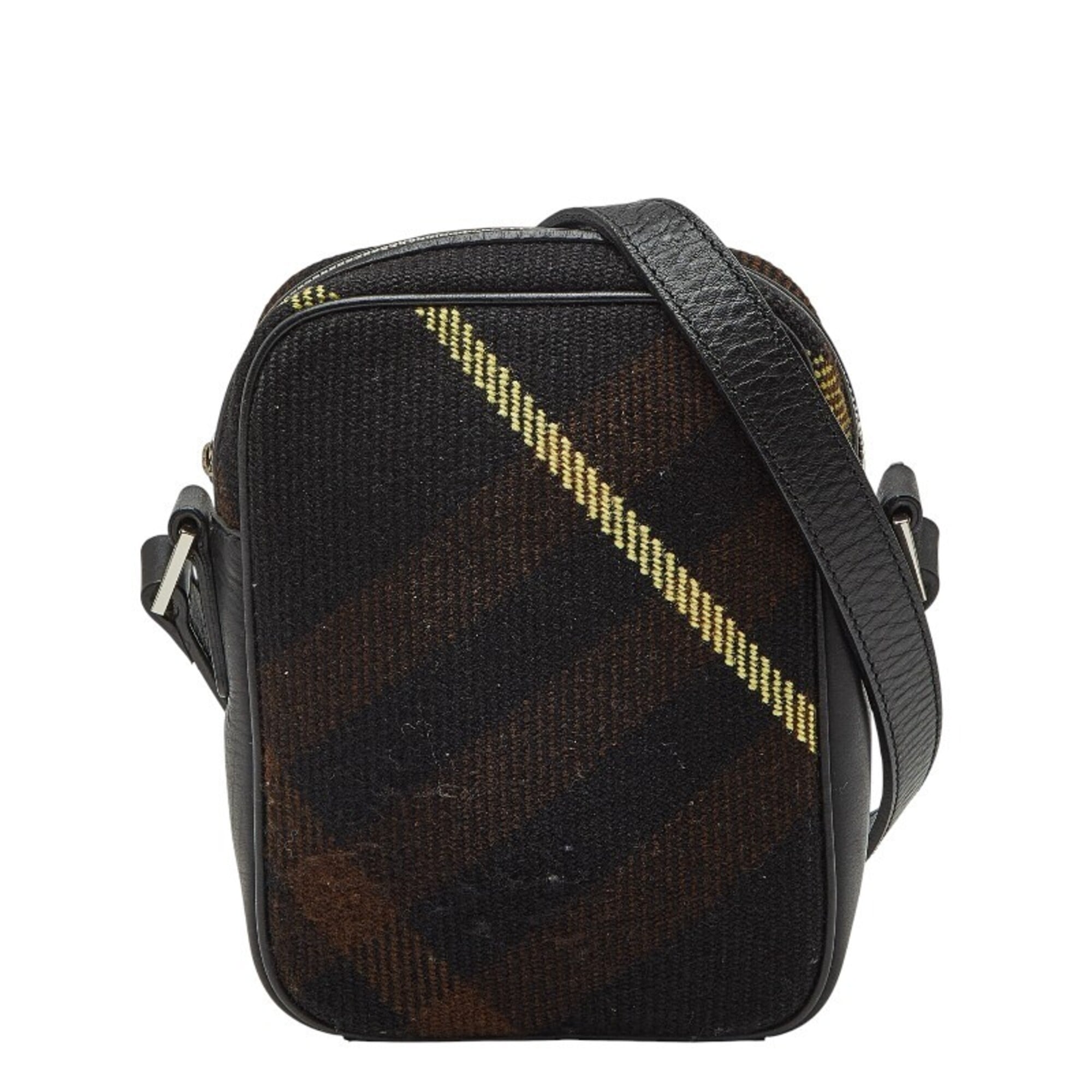 Burberry Black Brown Shoulder Bag (Pre-Owned)