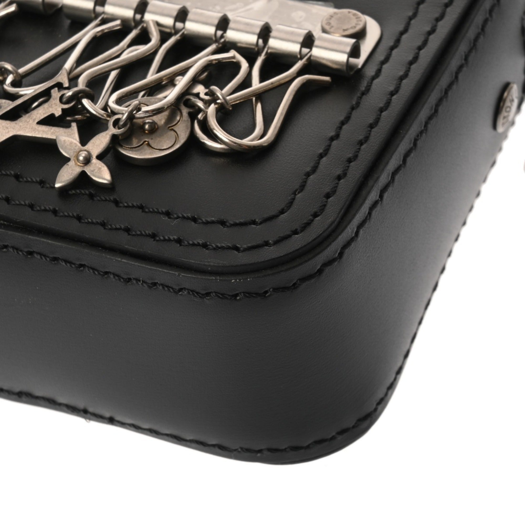 Louis Vuitton Black Leather Shoulder Bag