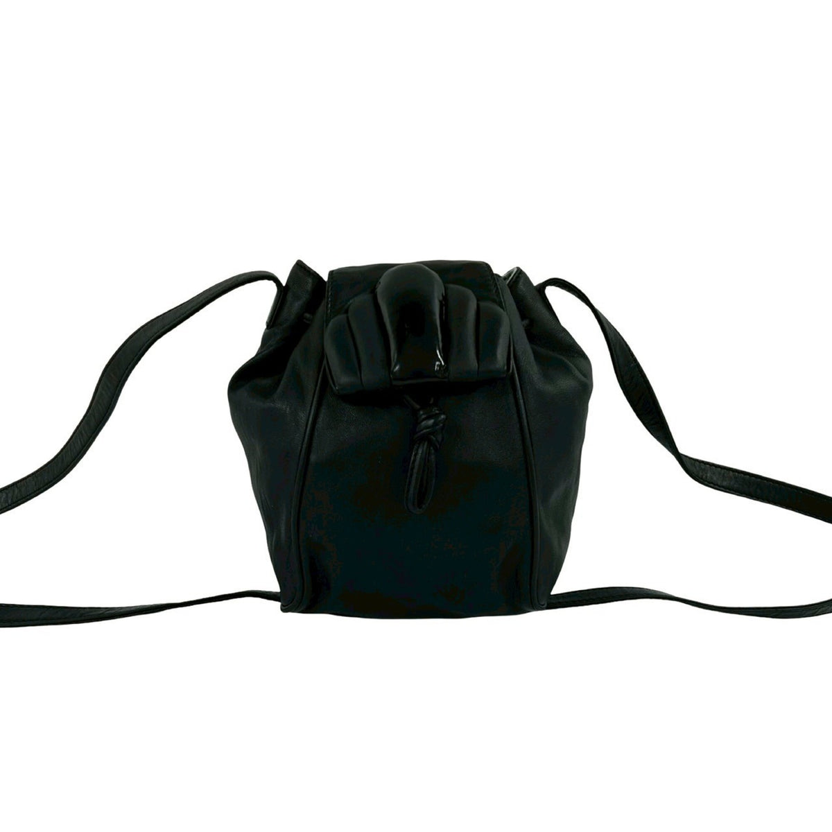 Loewe Black Leather Pochette Shoulder Bag (Pre-Owned)