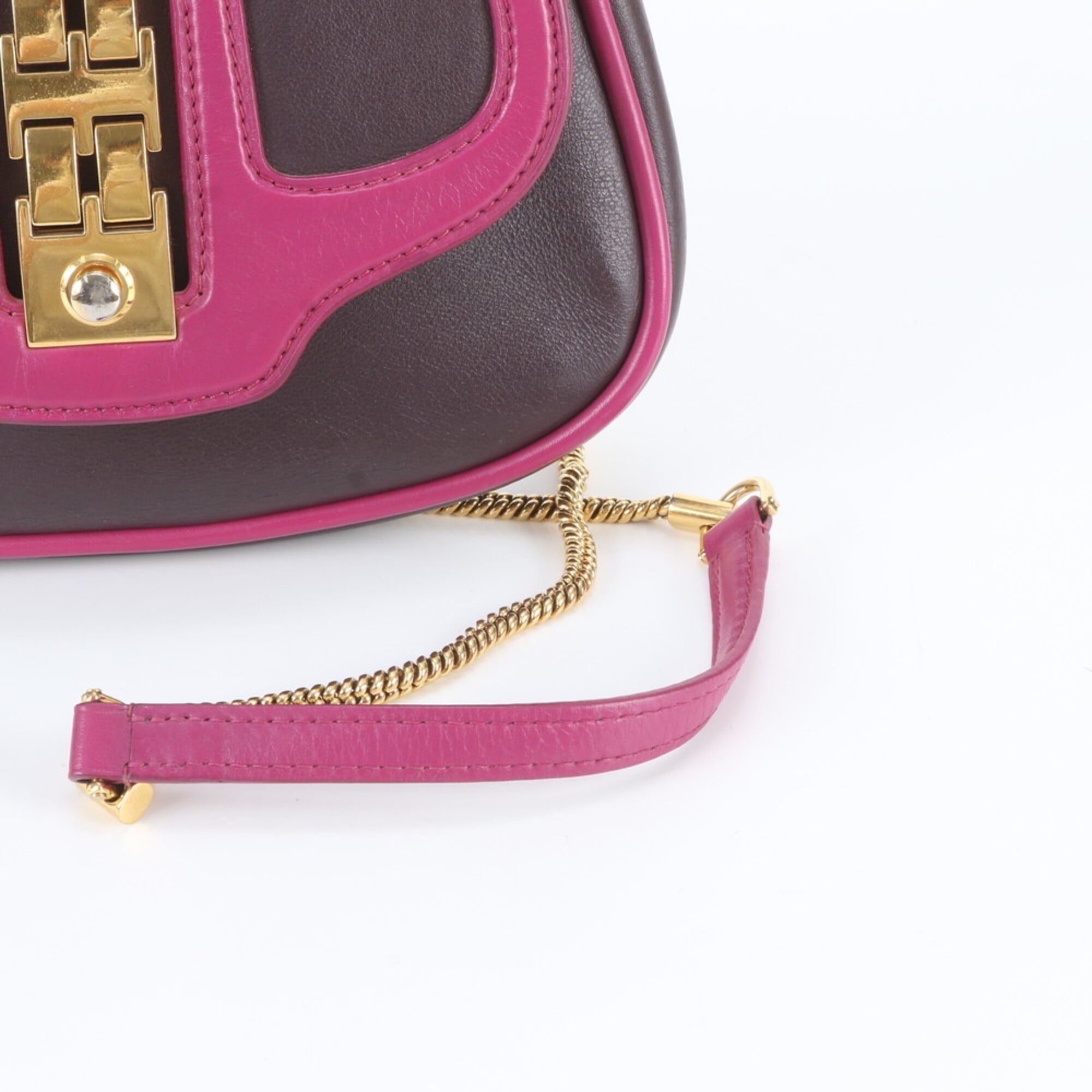 Louis Vuitton Prune Leather Shoulder Bag (Pre-Owned)