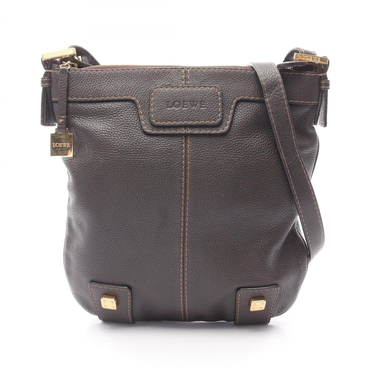 Loewe Brown Leather Shoulder Bag (Pre-Owned)