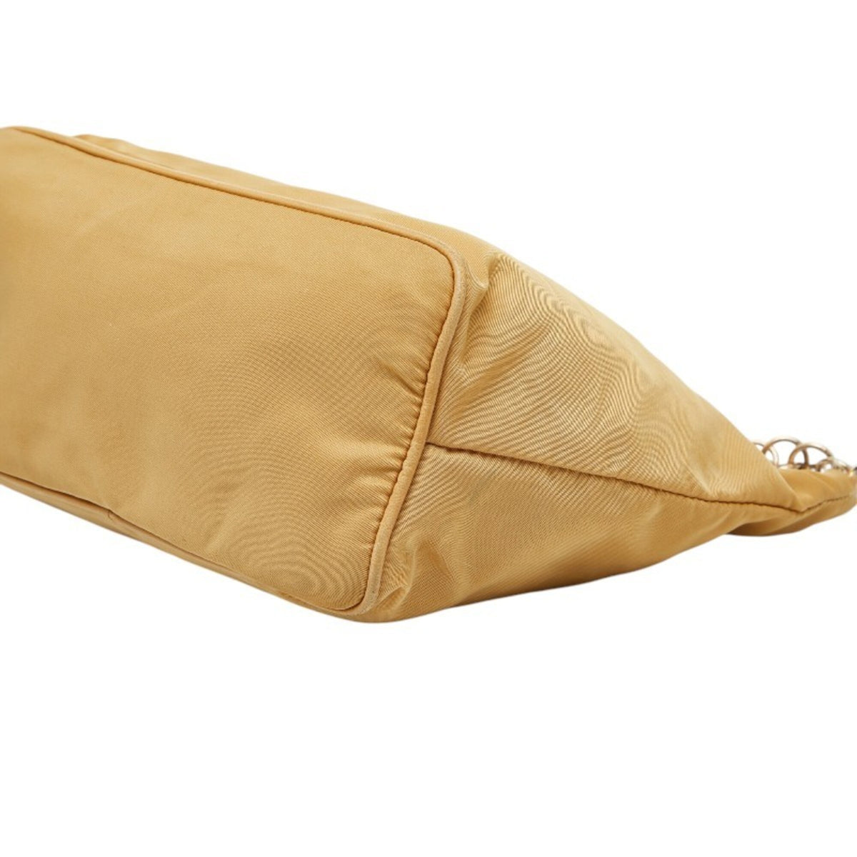 Prada Beige Nylon Leather Shoulder Bag (Pre-Owned)
